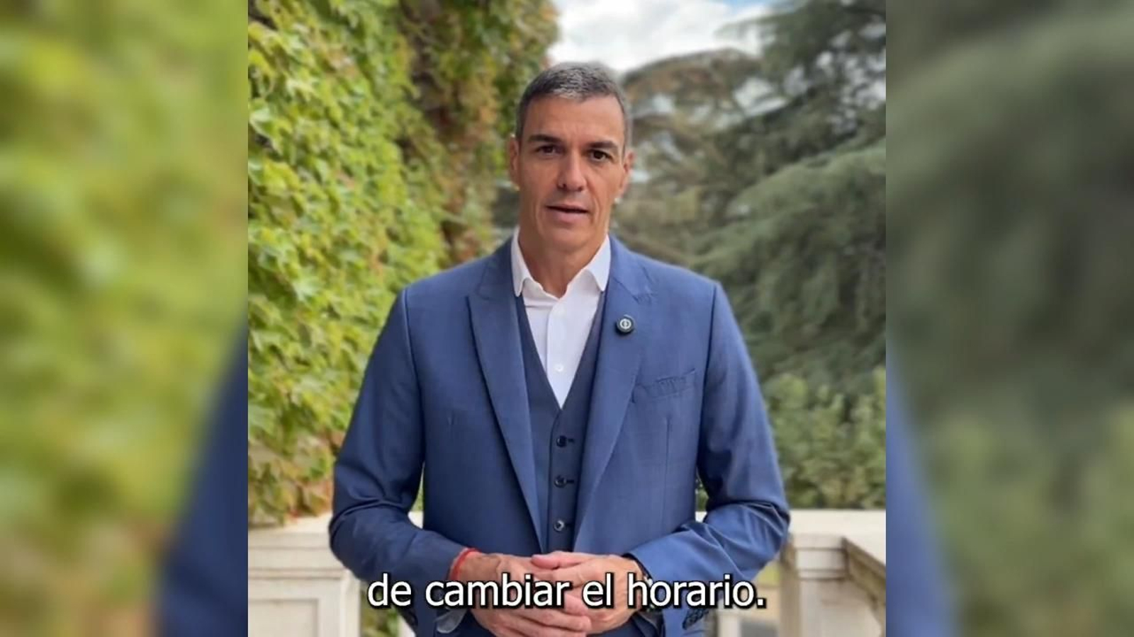 Pedro Sánchez: "Cambiar la hora dos veces al año ya no tiene sentido"