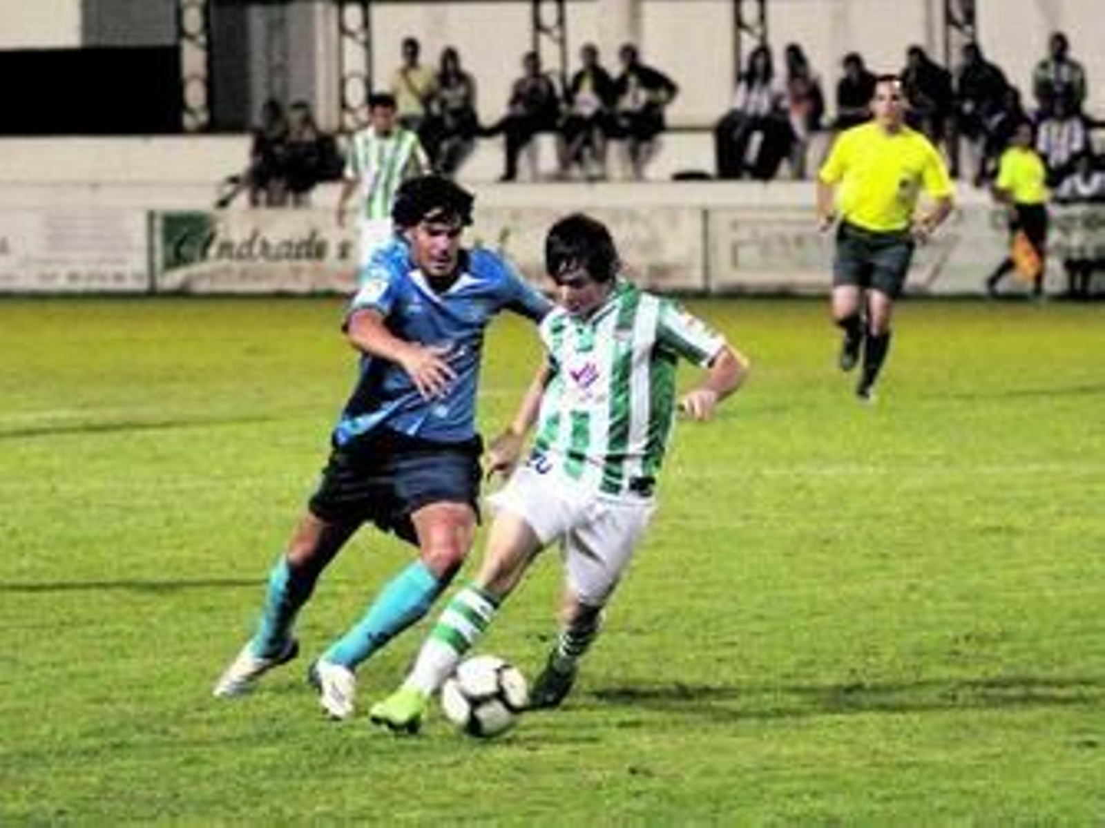 Lizio, en la jugada en la que terminó lesionado.
