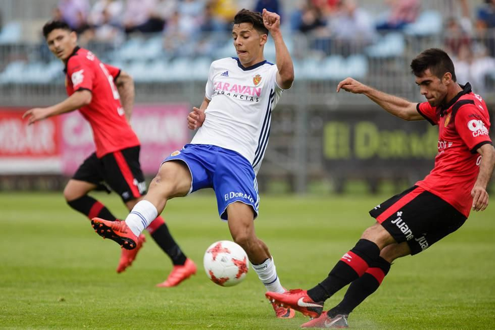 Belhadji, en un partido con el Deportivo Aragón la pasada andadura.