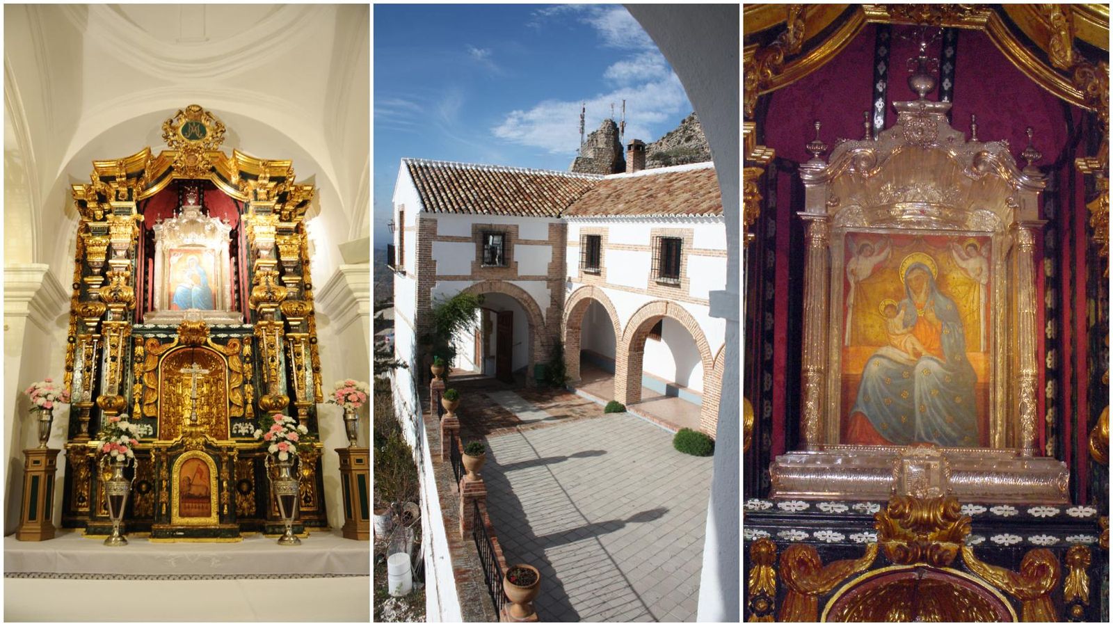 Detalles del interior de la ermita.