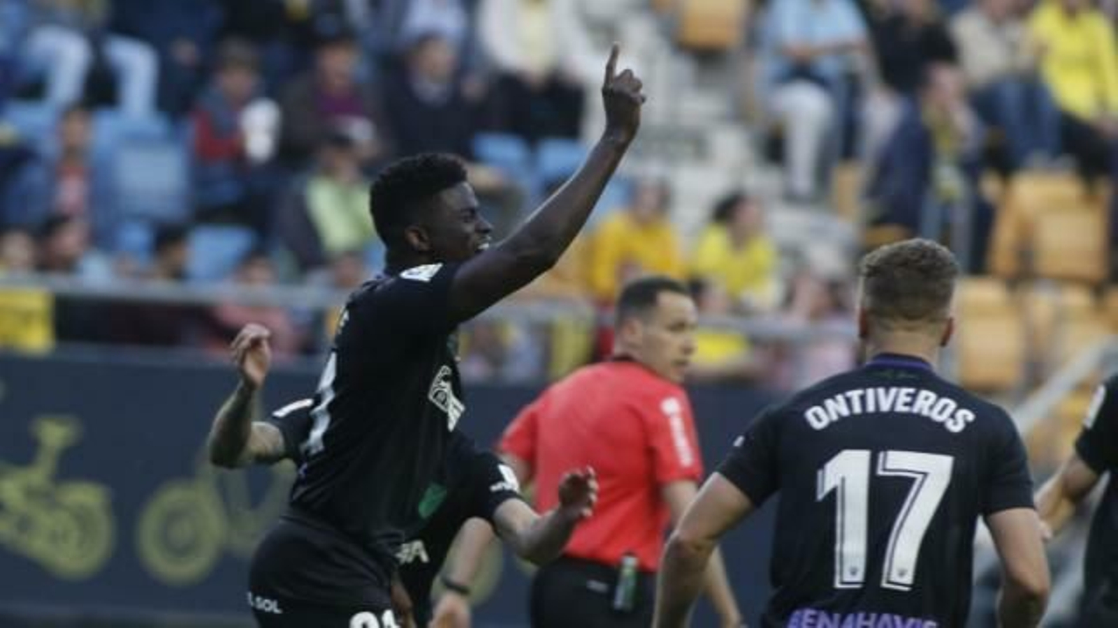 N'Diaye celebra su gol.