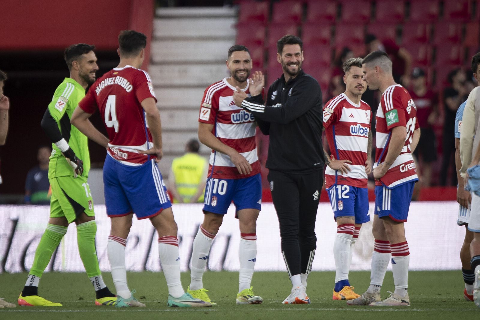 Antonio Puertas, al final del partido ante el Celta