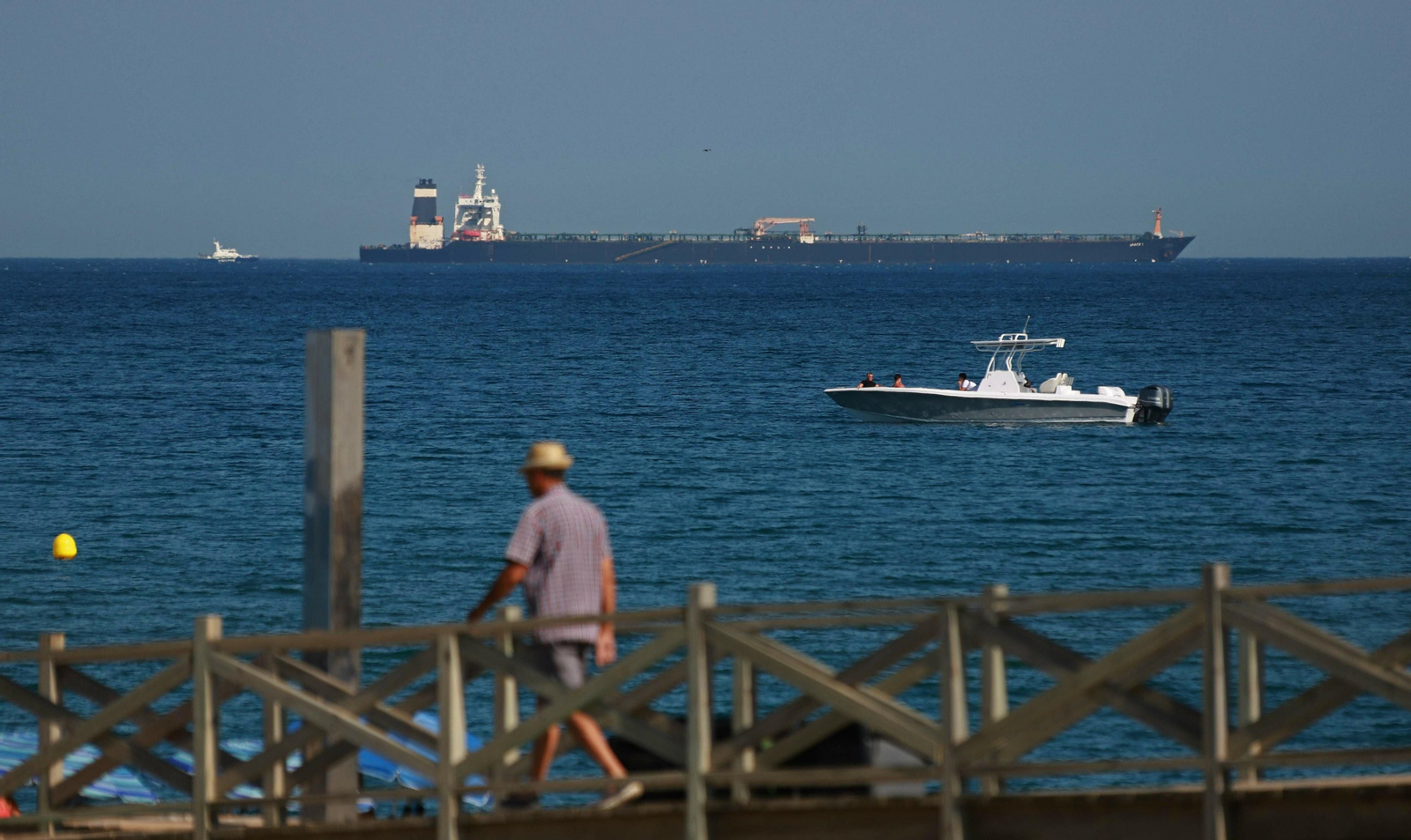 El petrolero 'Grace 1', en aguas cercanas a Gibraltar.