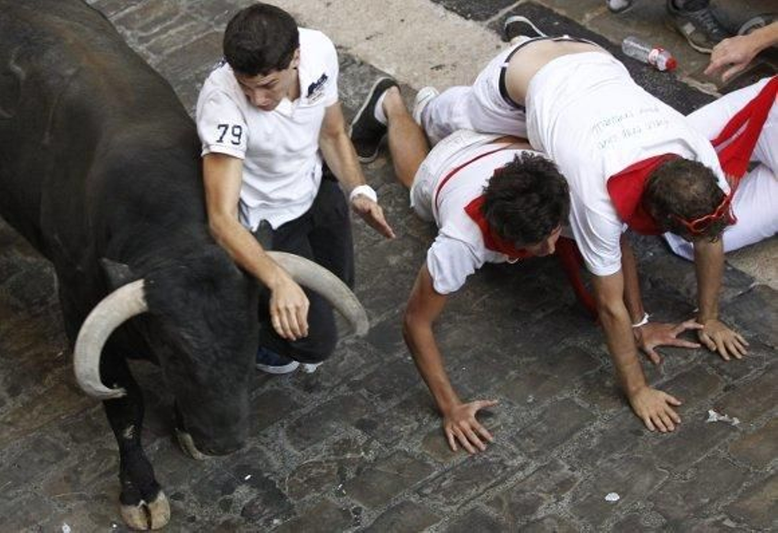 Los 'Cebada gago' protagonizan un encierro rápido y disgregado