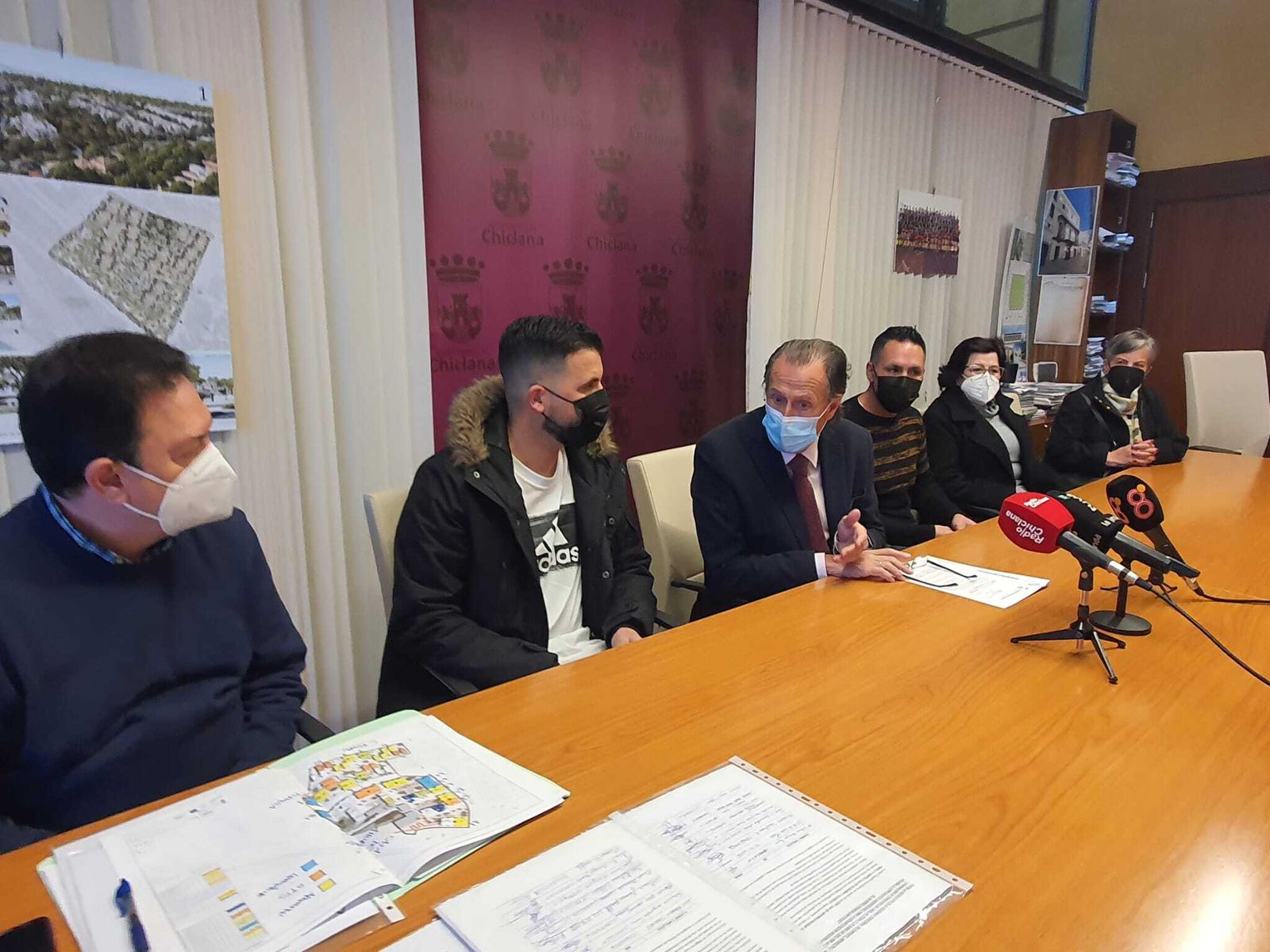 Un momento de la rueda de prensa.