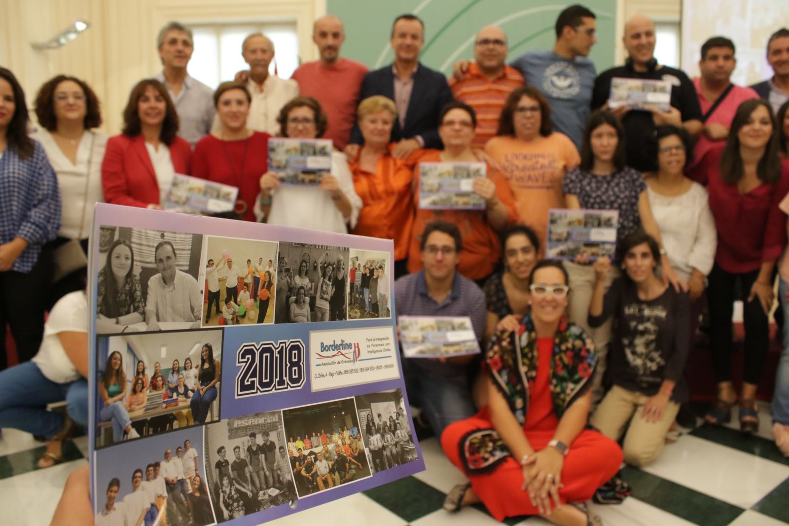 Un momento de la presentación del calendario solidario 2018