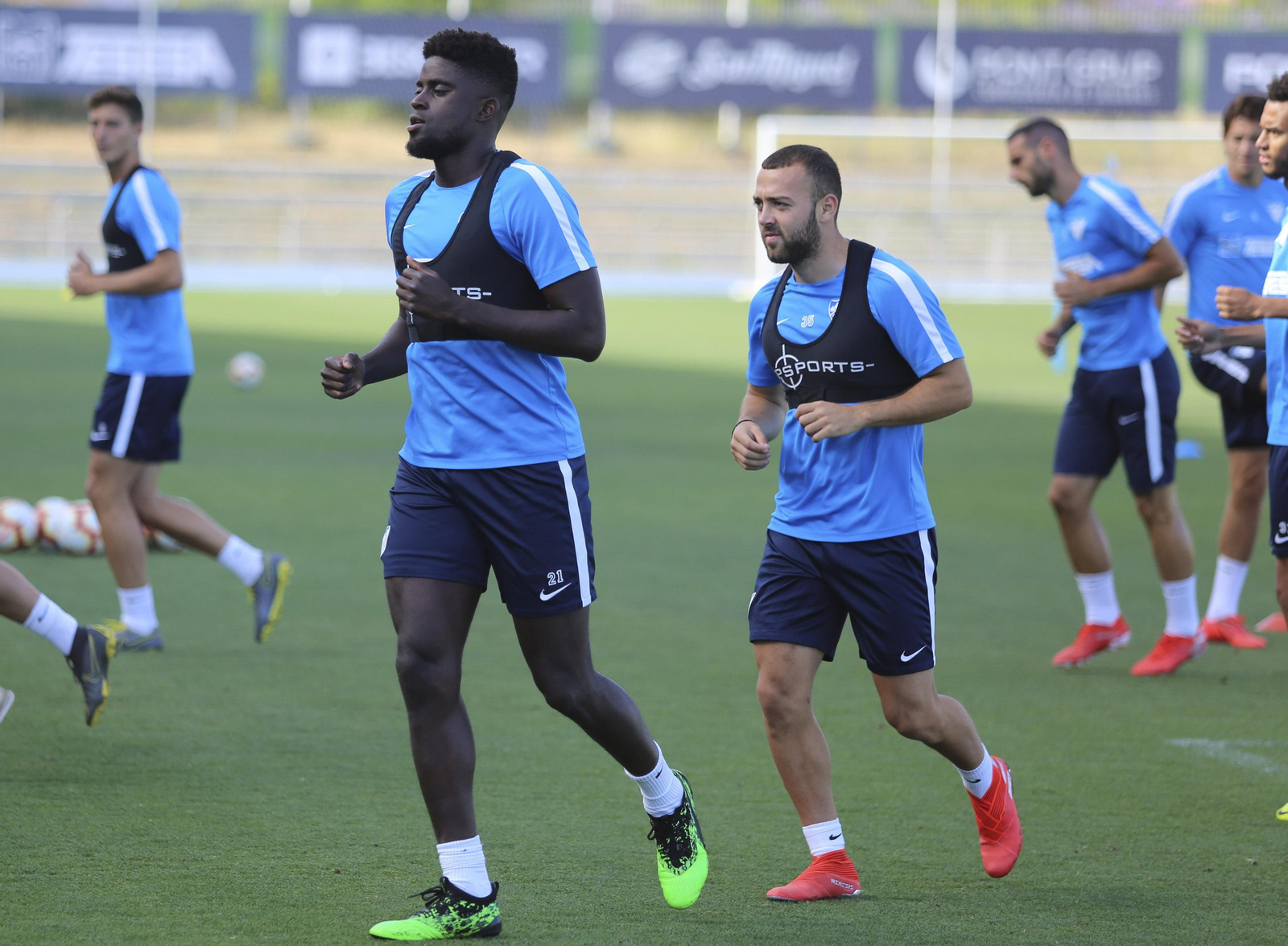 Las imágenes del Málaga CF en la vuelta al trabajo