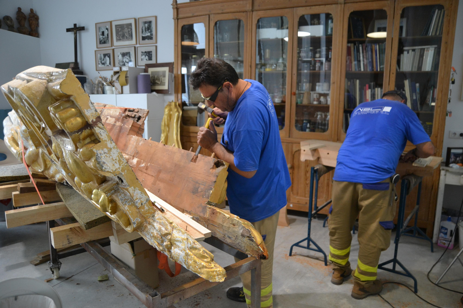 Así ha sido la restauración en Jerez de la diosa de Elcano