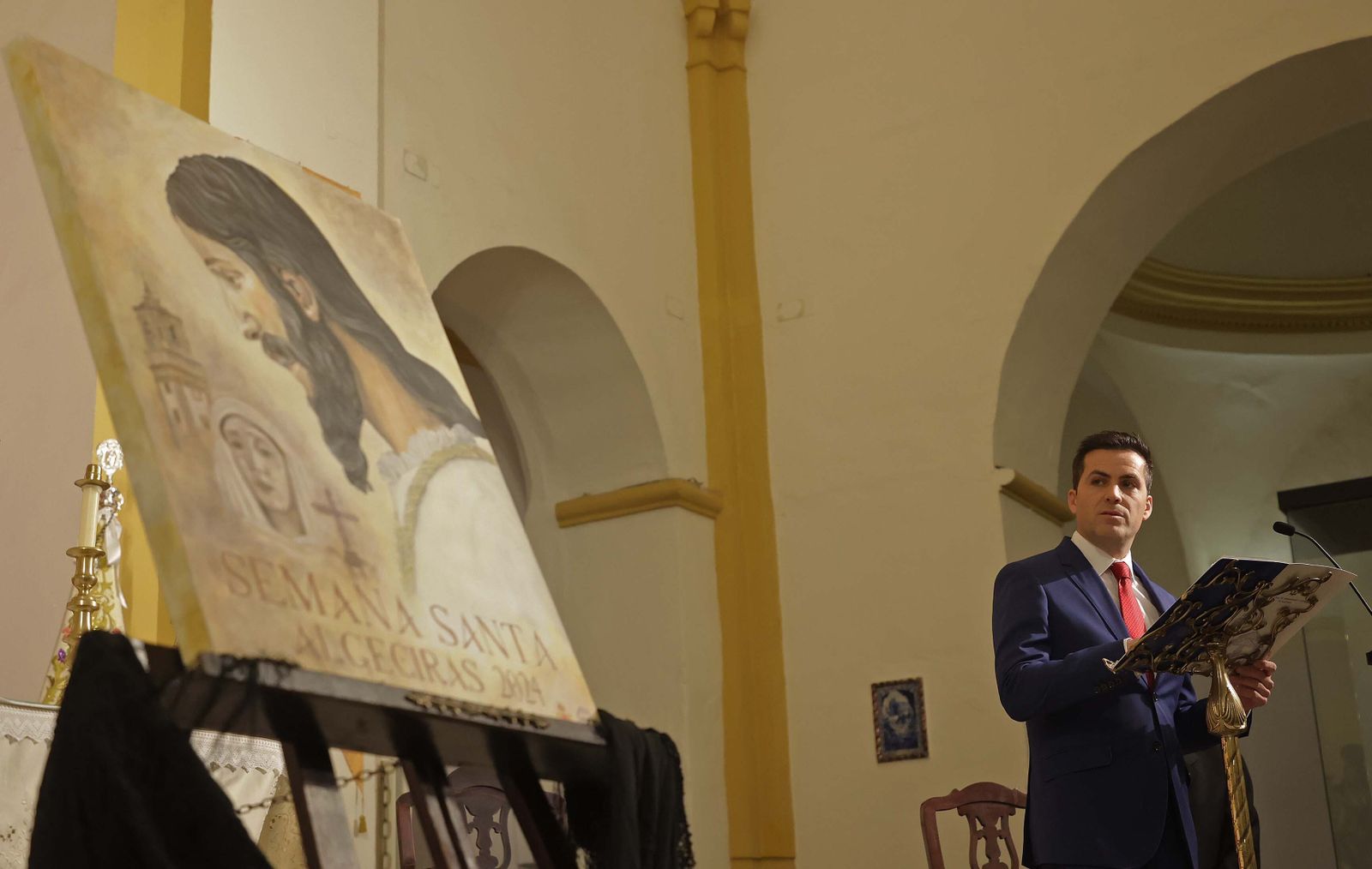 La presentación del cartel de la Semana Santa de Algeciras 2024, en imágenes