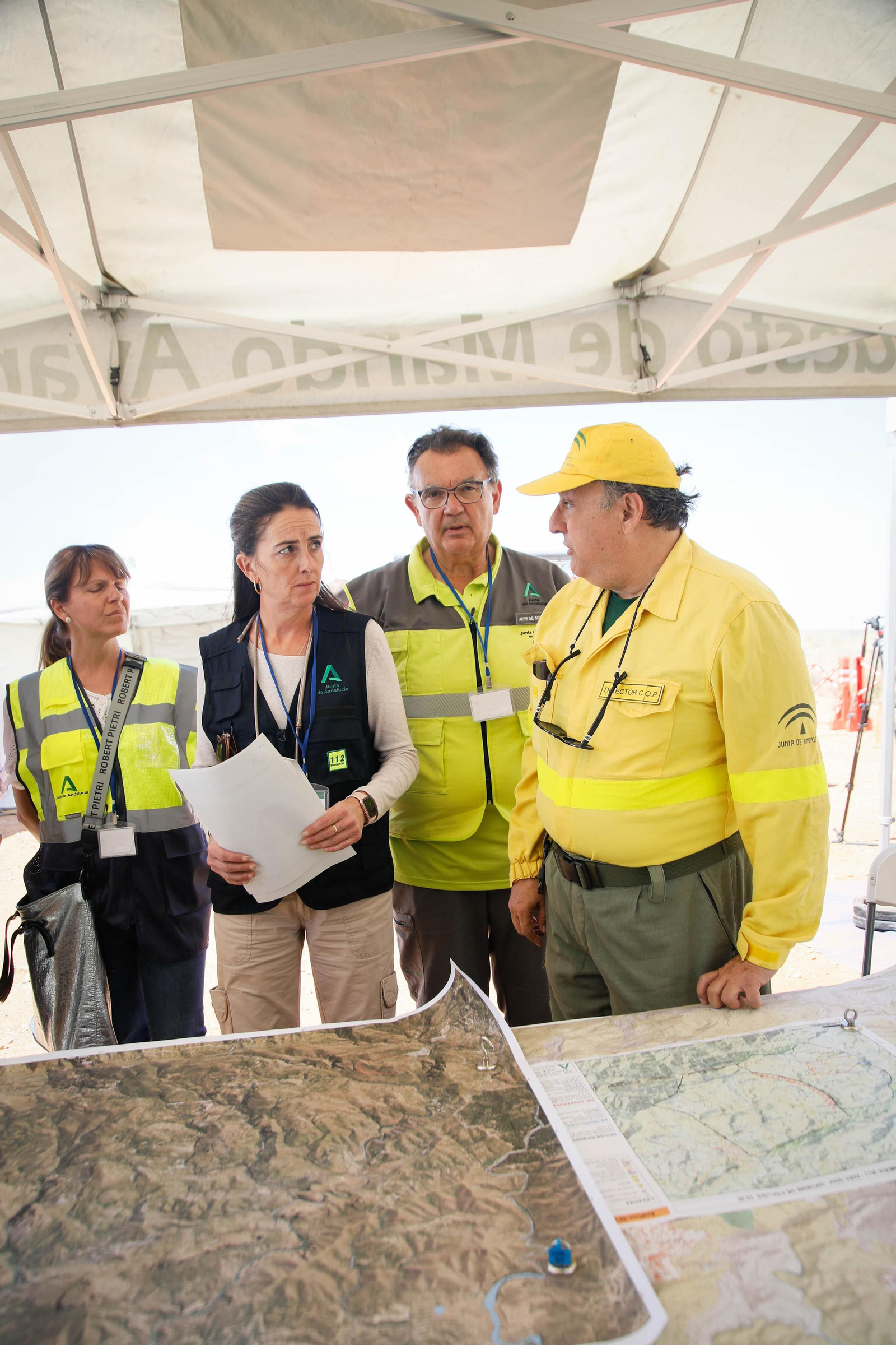 Así se ha vivido el simulacro de incendio forestal en Turre
