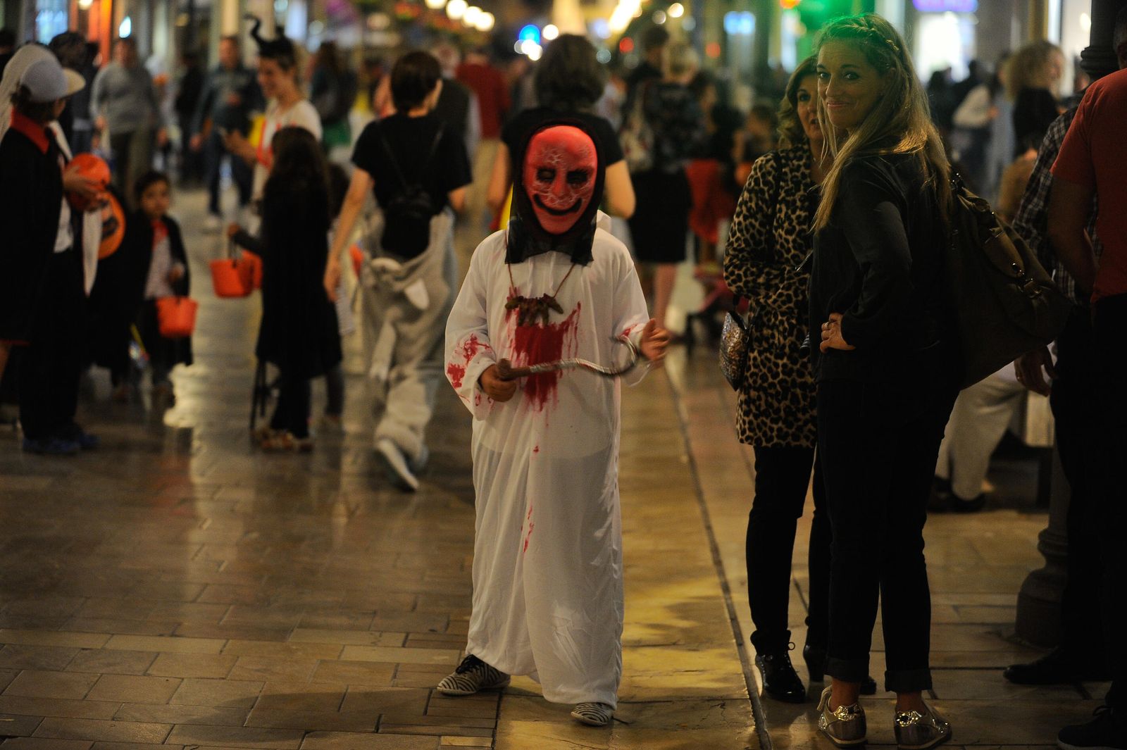 La noche de Halloween en el centro de Málaga