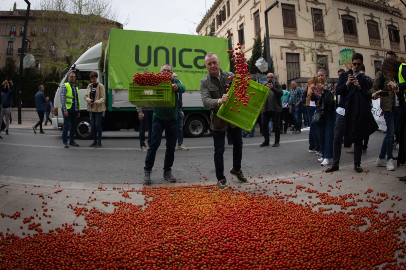Las mejores fotos de la tractorada de Granada de este Viernes de Dolores