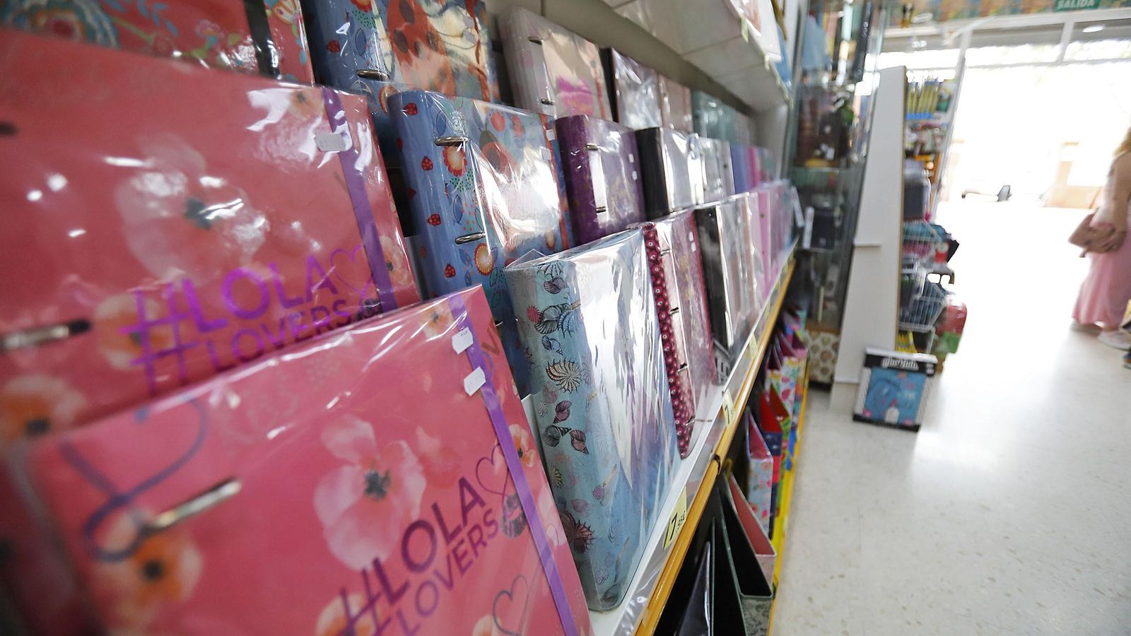 El colorido de las carpetas a estrenar, un clásico de septiembre.