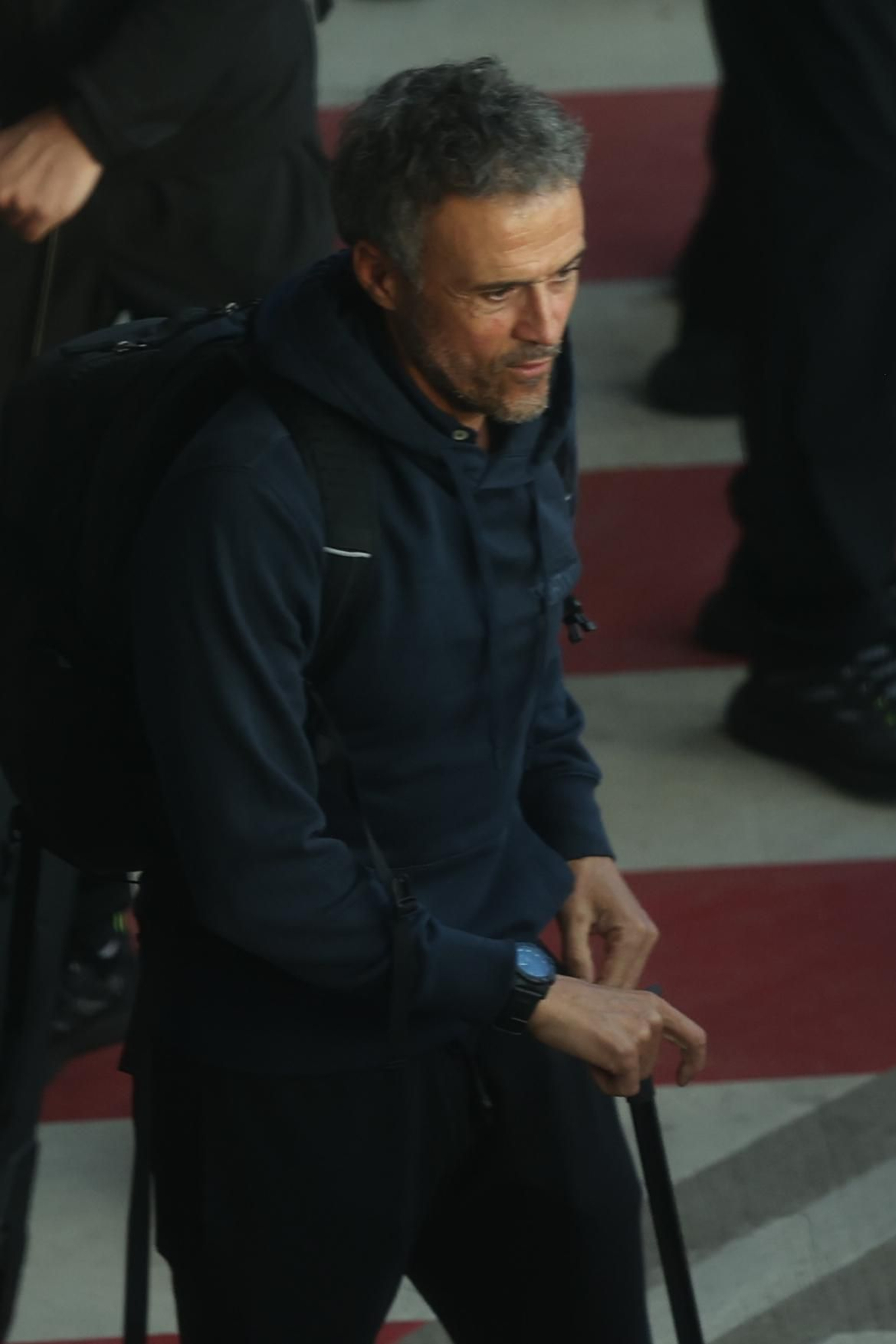 La fotos de la llegada de una selección fracasada