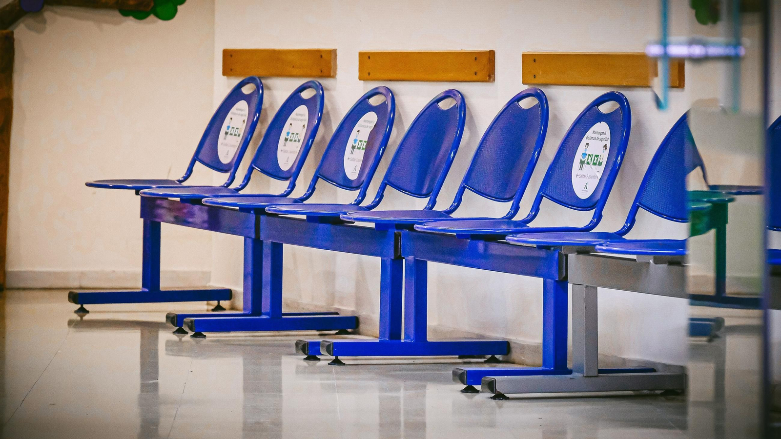Centro de salud de Loreto en Cádiz durante el primer día de huelga.
