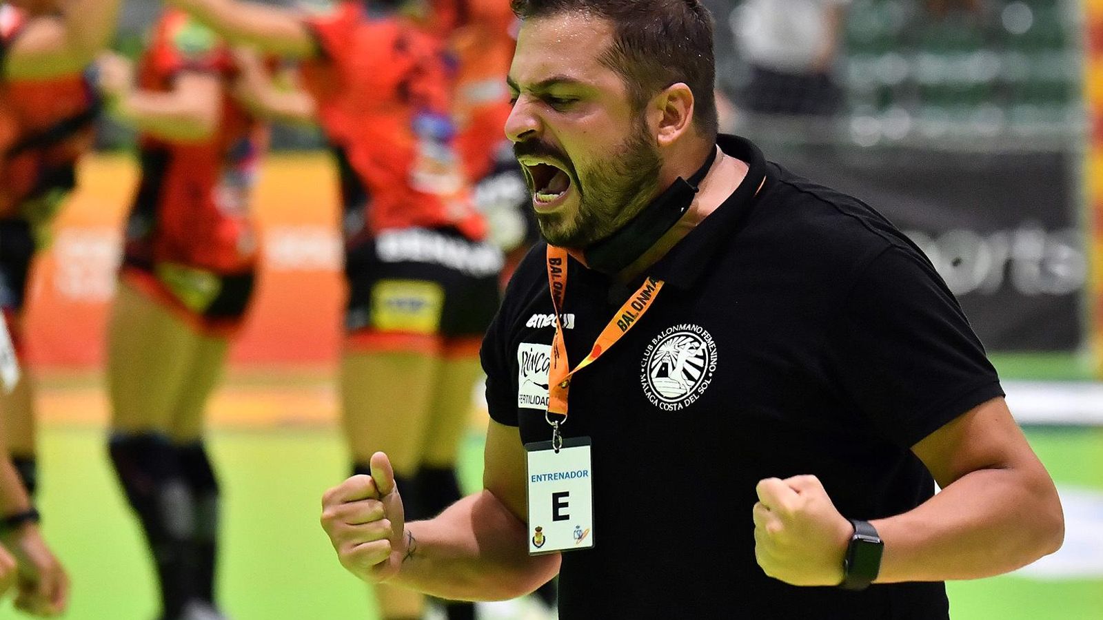 Suso Gallardo celebra la victoria en semifinales de la Copa de la Reina.
