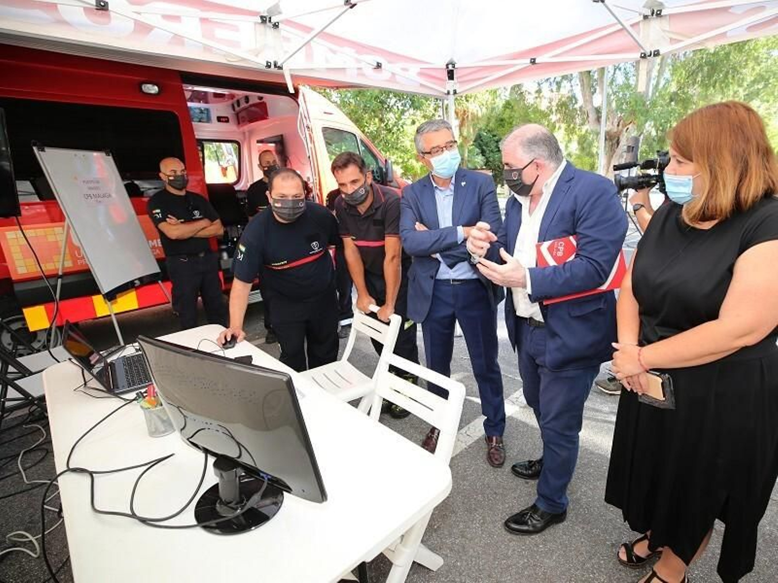 Dispositivo del Consorcio de Bomberos de Málaga