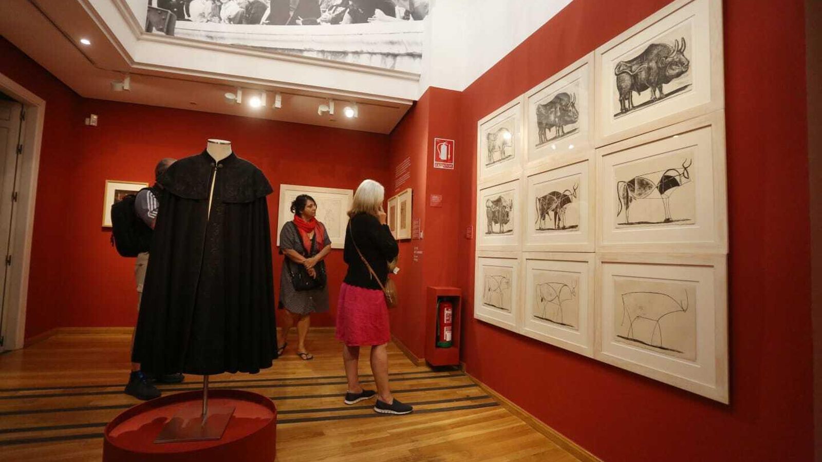 Sala dedicada al toro con la réplica de la capa con la que fue enterrado. Sala dedicada al toro con la réplica de la capa con la que fue enterrado.
