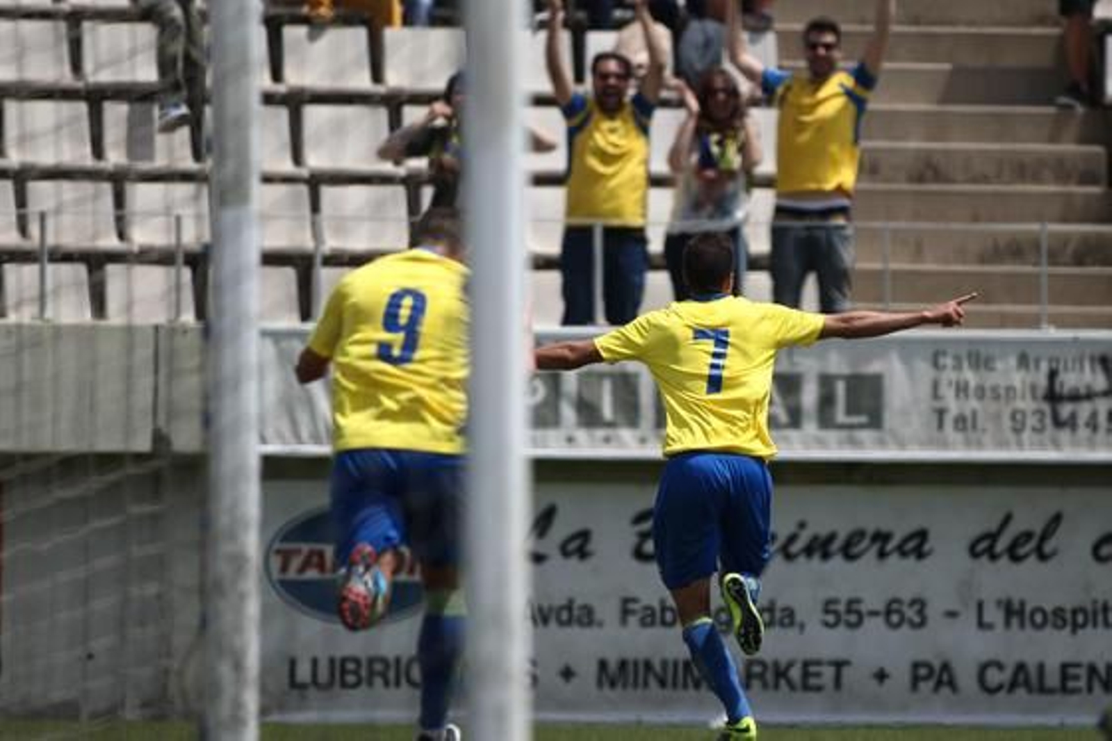 Las imágenes del L'Hospitalet-Cádiz