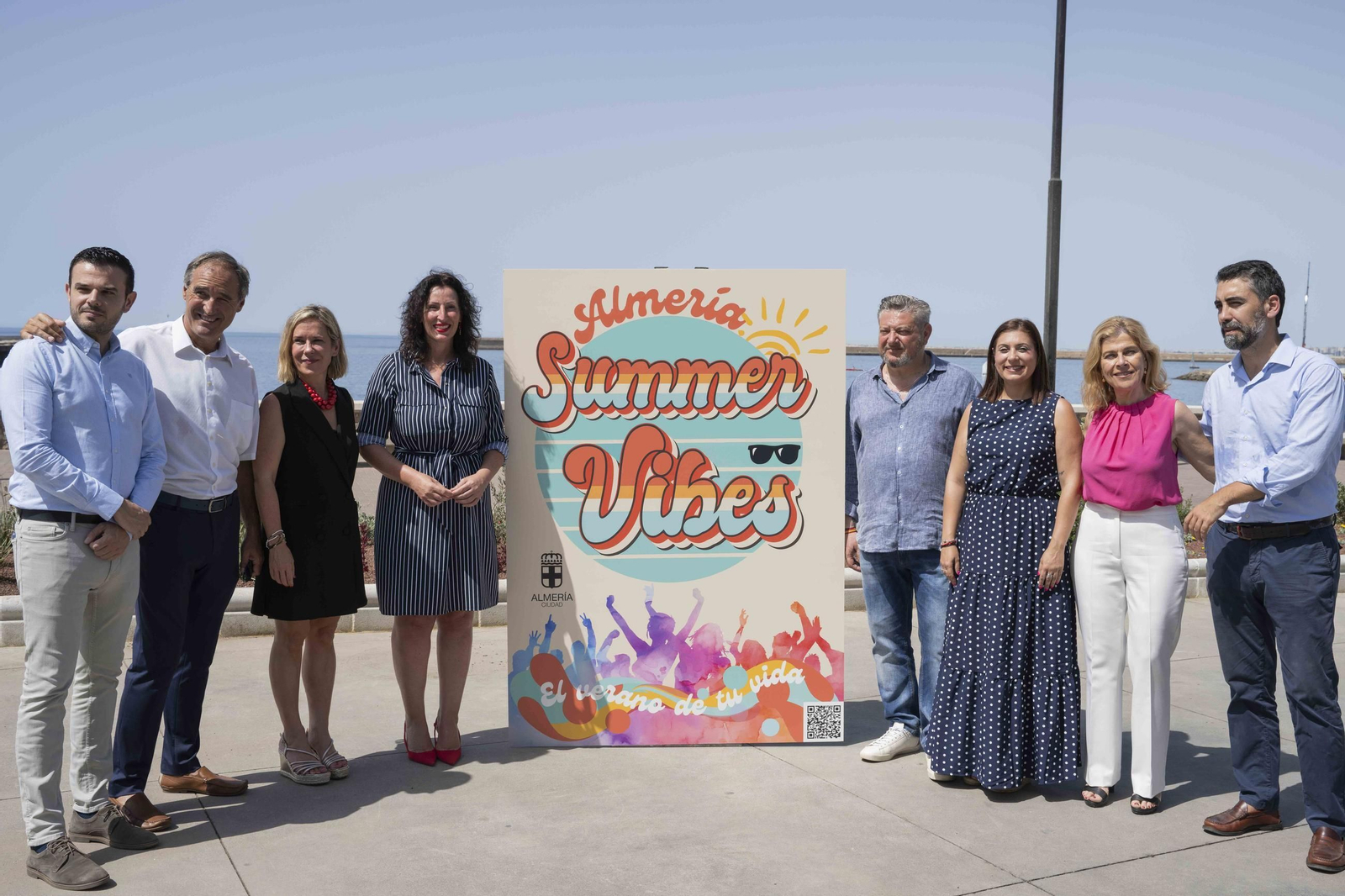 María del Mar Vázquez con parte de su equipo presentando las propuestas para este verano.