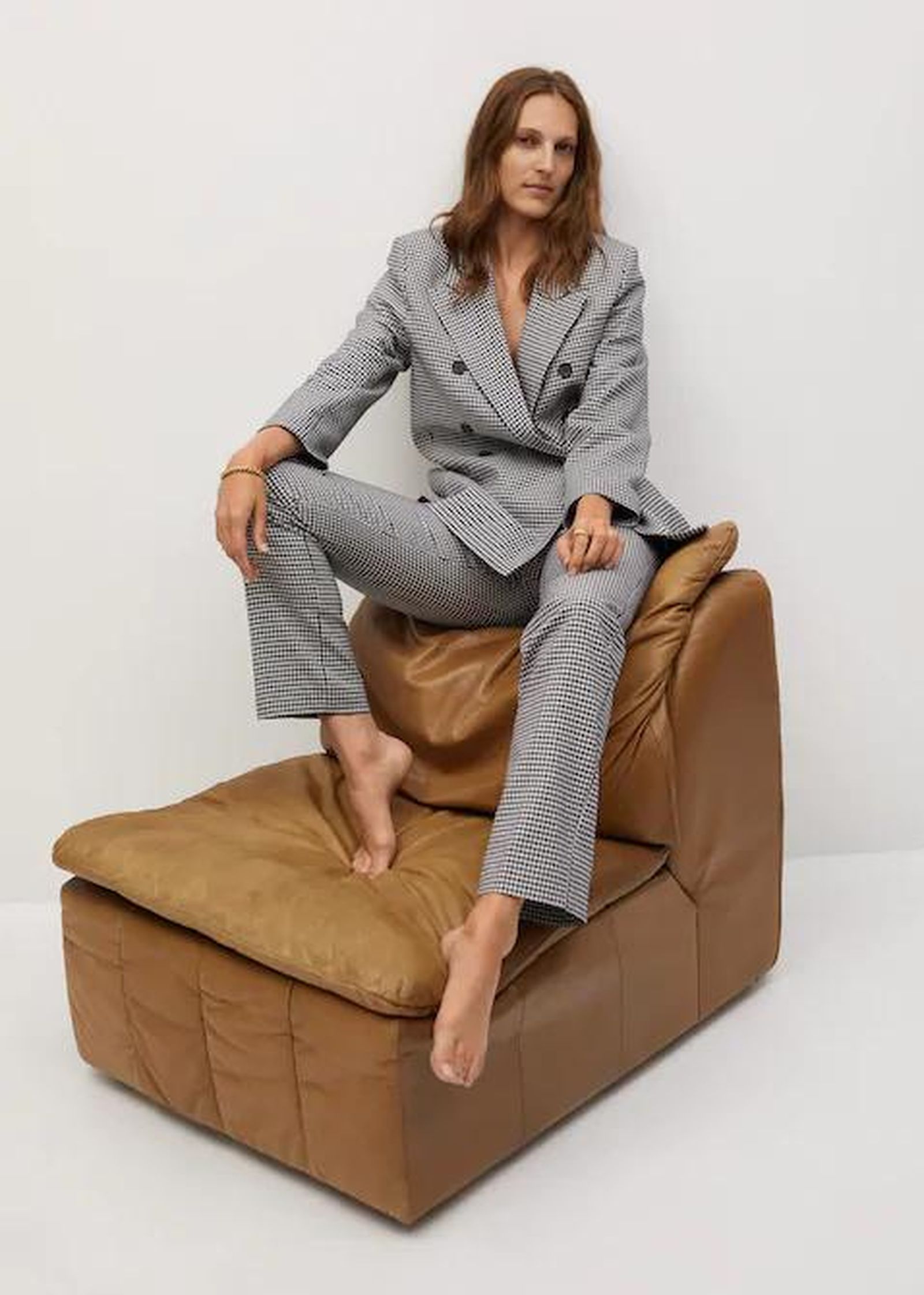 Traje de chaquete con cuadros vicht.