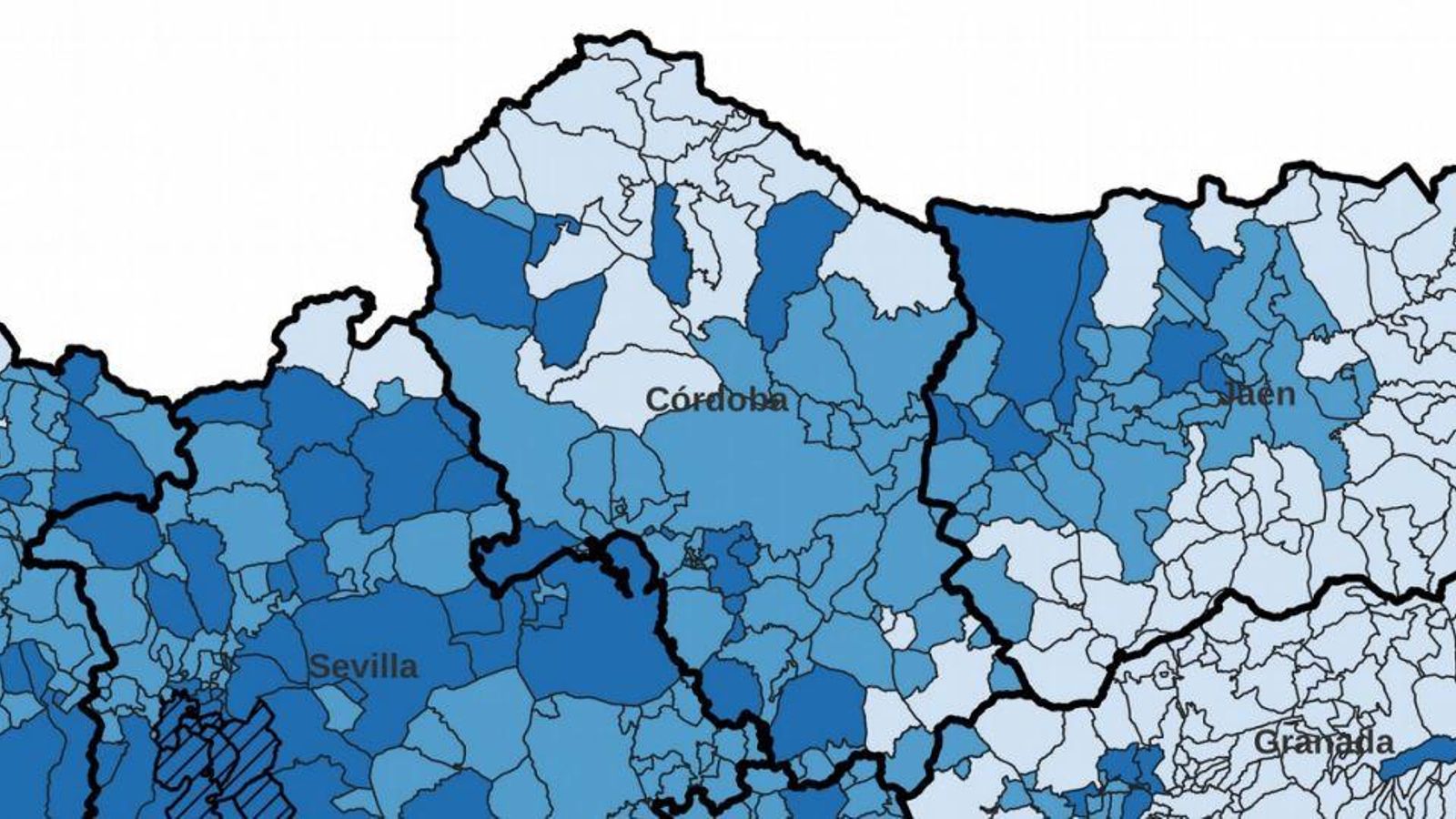 Mapa de riesgo del virus del Nilo.