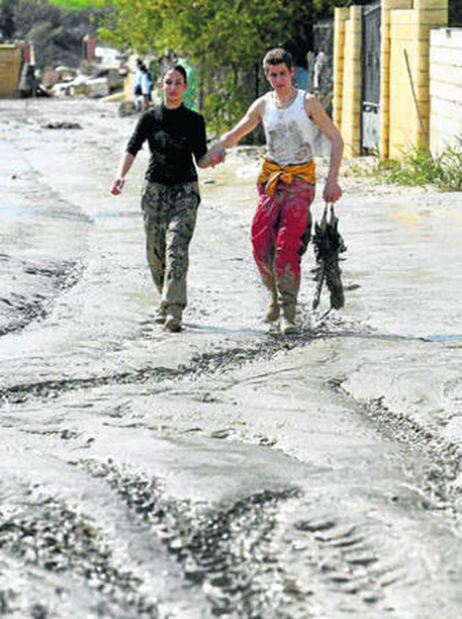 Efectos de la riada de marzo de 2010, que anegó cientos de casas en Córdoba.