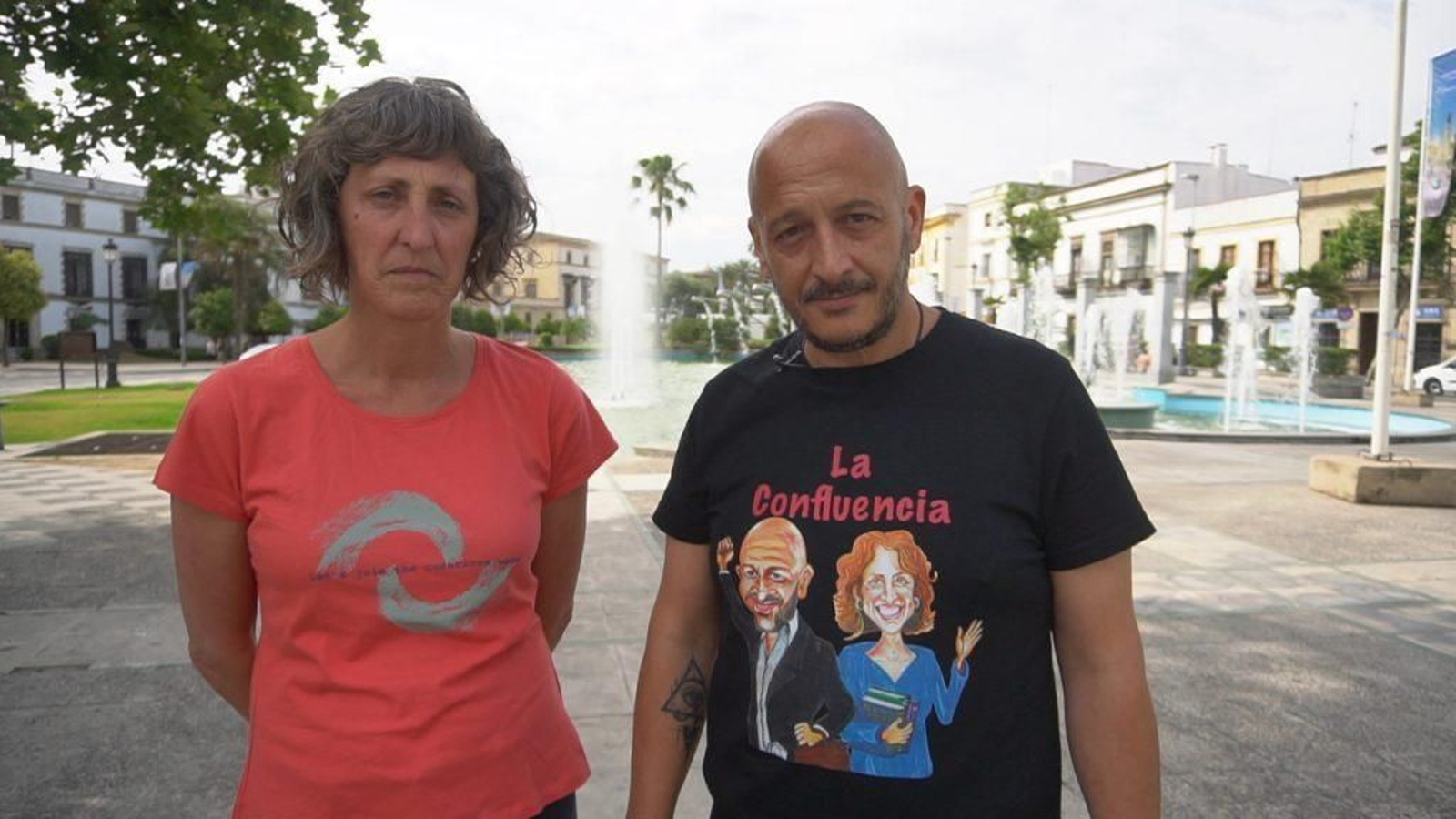 Kika González y Raúl Ruiz-Berdejo, números 2 y 1 de La Confluencia, respectivamente. Kika González y Raúl Ruiz-Berdejo, números 2 y 1 de La Confluencia, respectivamente.