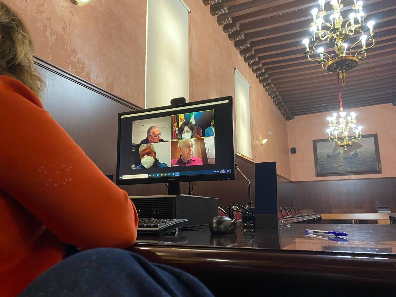 Encuentro de Amaya con la Cámara de Comercio