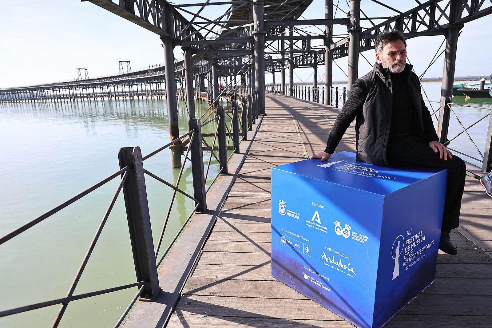 Imágenes de la sesión de fotos con el actor Fernando Tejero para el Festival de Cine Iberoamericano de Huelva