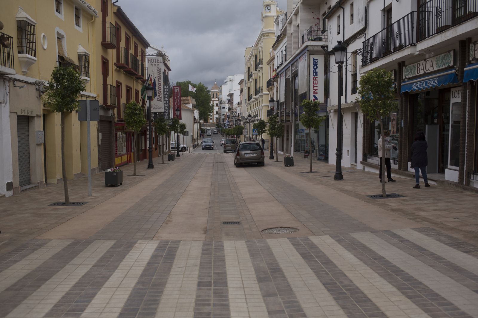 Nueva imagen del primer tramo de la calle Virgen de la Paz.