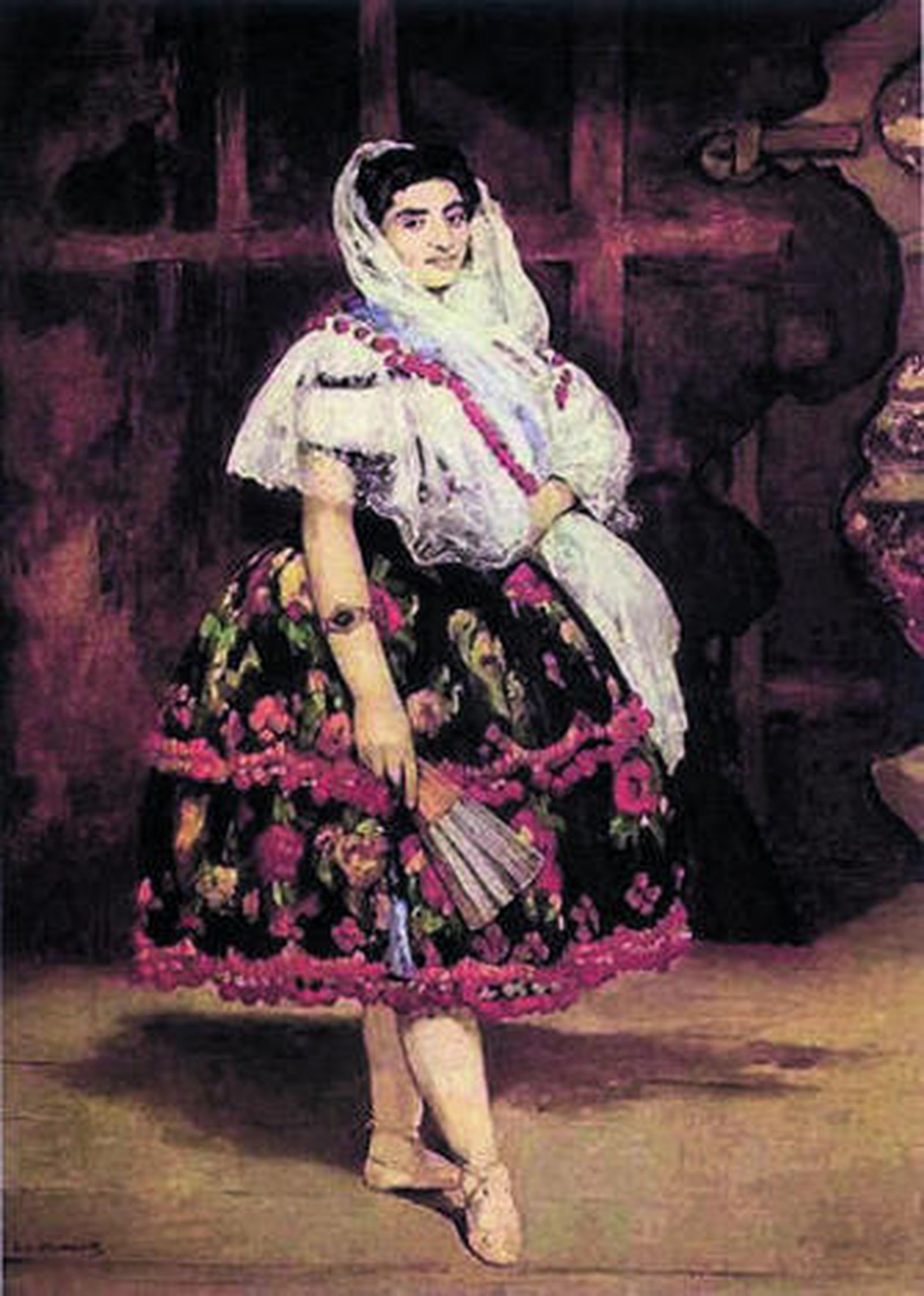 La bailaora española 'Lola de Valencia', por Eduard Manet, 1862, Museo de Orsay.