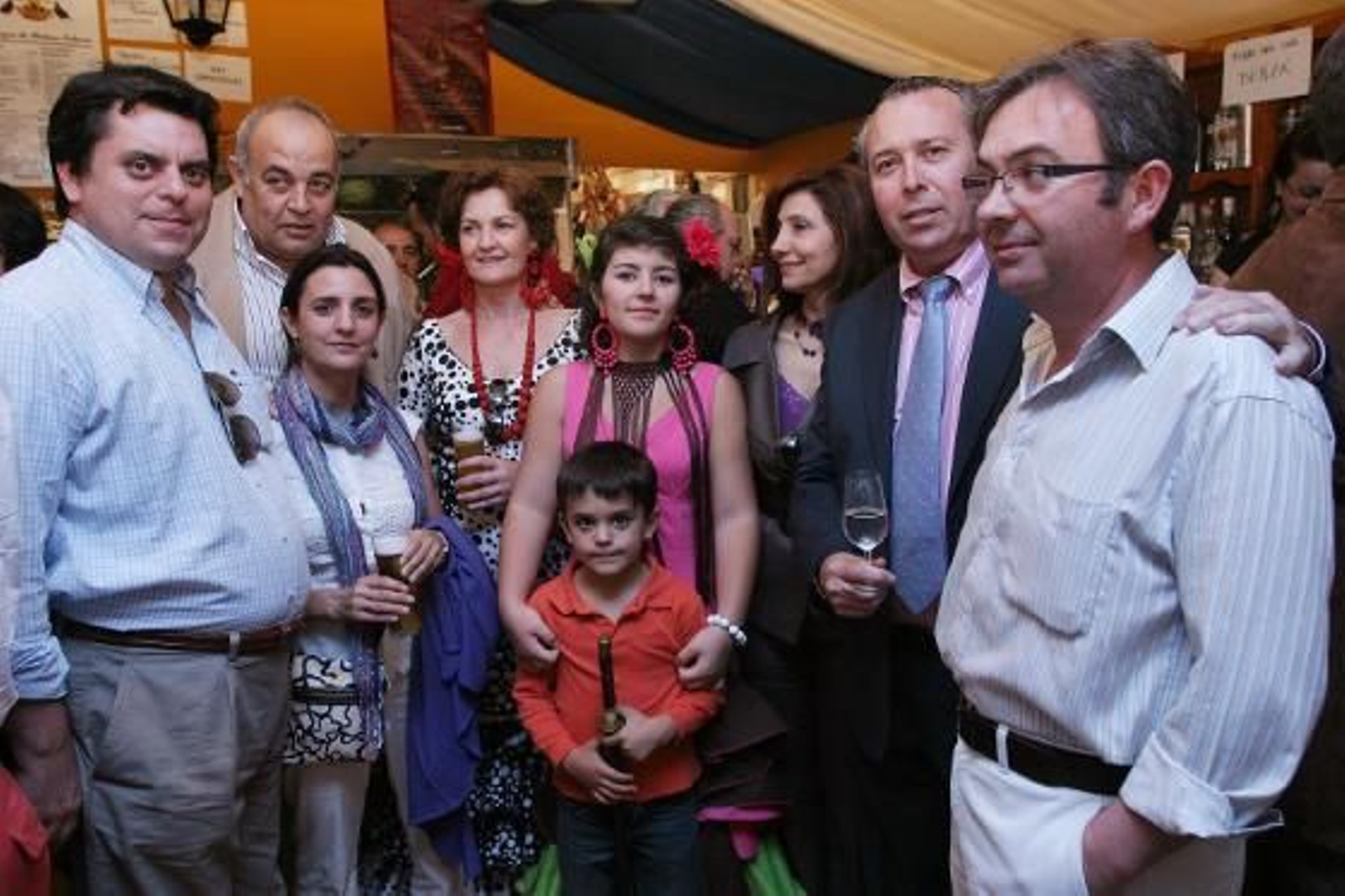 Cristóbal Sánchez Quintana, gerente de Linesur, con algunos familiares y el director comercial Benjamín Sánchez.

Foto: Vanesa Lobo