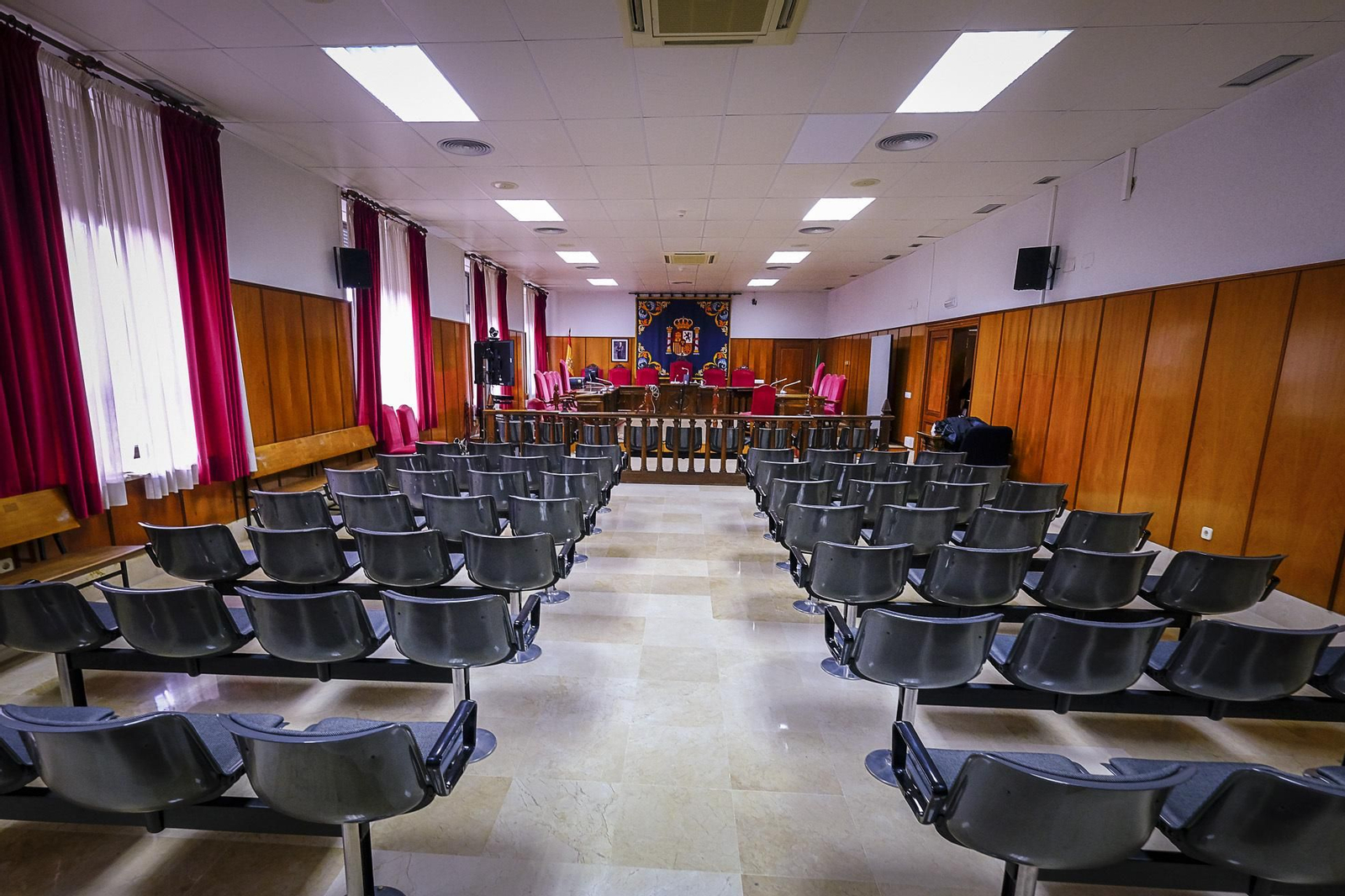 Sala de vistas de la Sección Primera, donde se celebró el juicio.