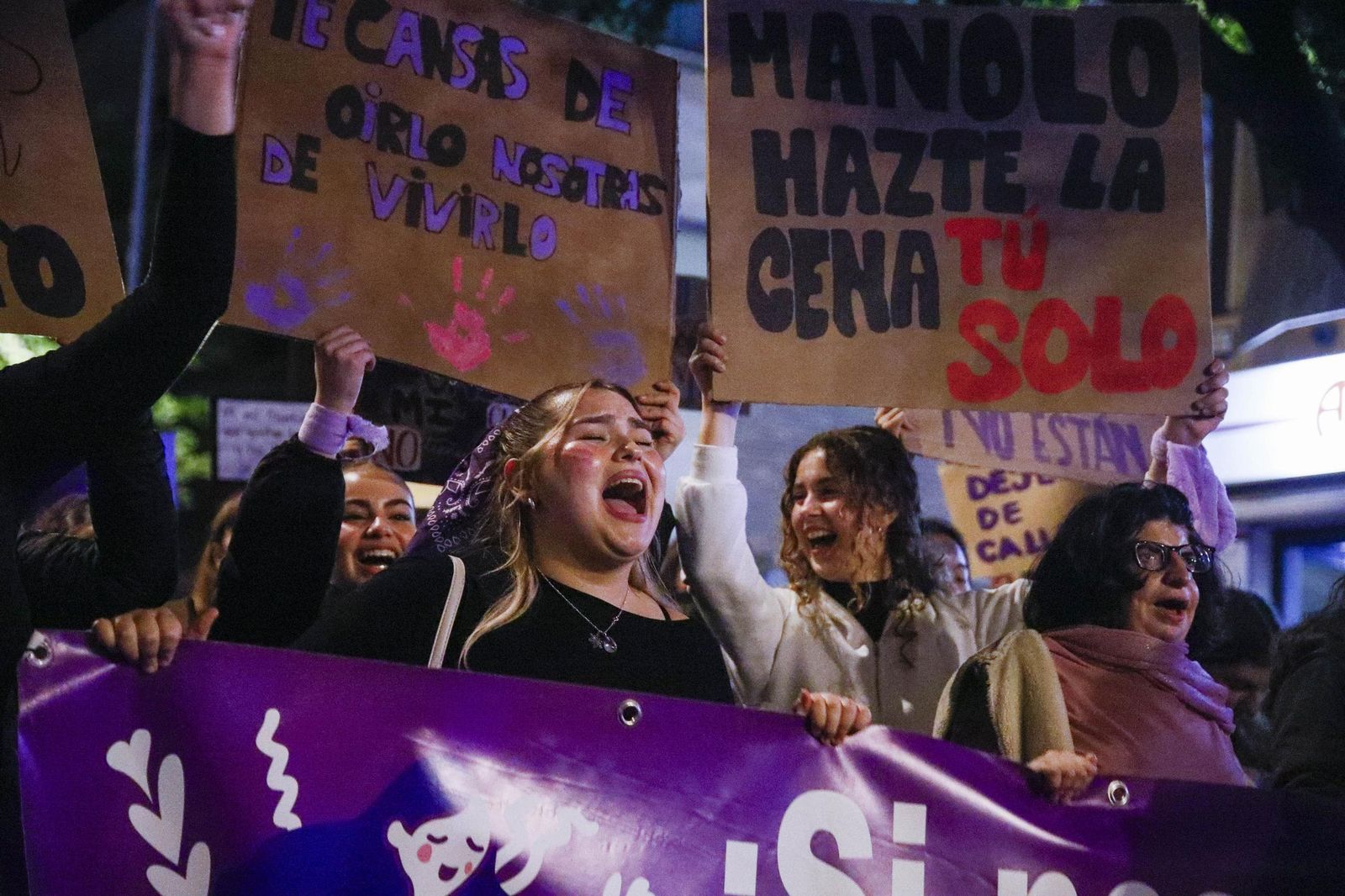 Las imágenes de la manifestación realizada por Asamblea Feminista 8M en Almería