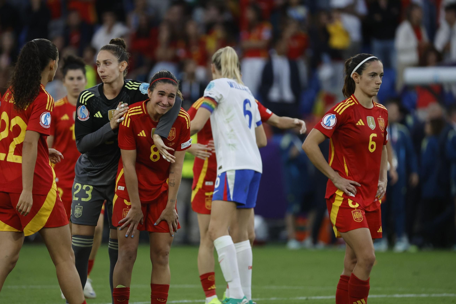 Las mejores imágenes de la final España - Inglaterra de la Eurocopa femenina