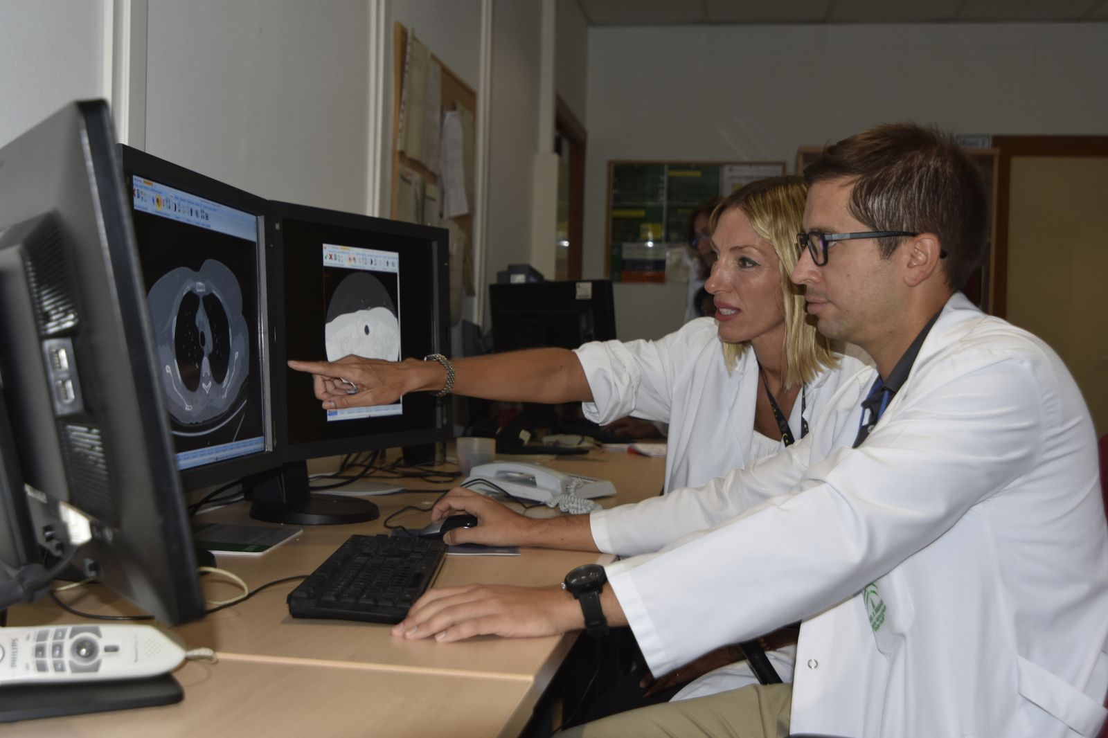 Profesionales de la Unidad Provincial de Radiodiagnóstico del Reina Sofía.