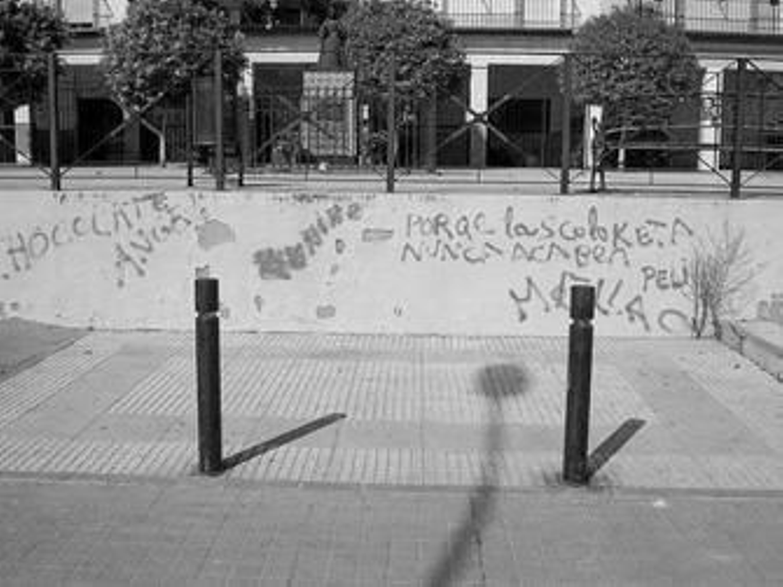 La plaza Virgen del Rosario, muy deslucida