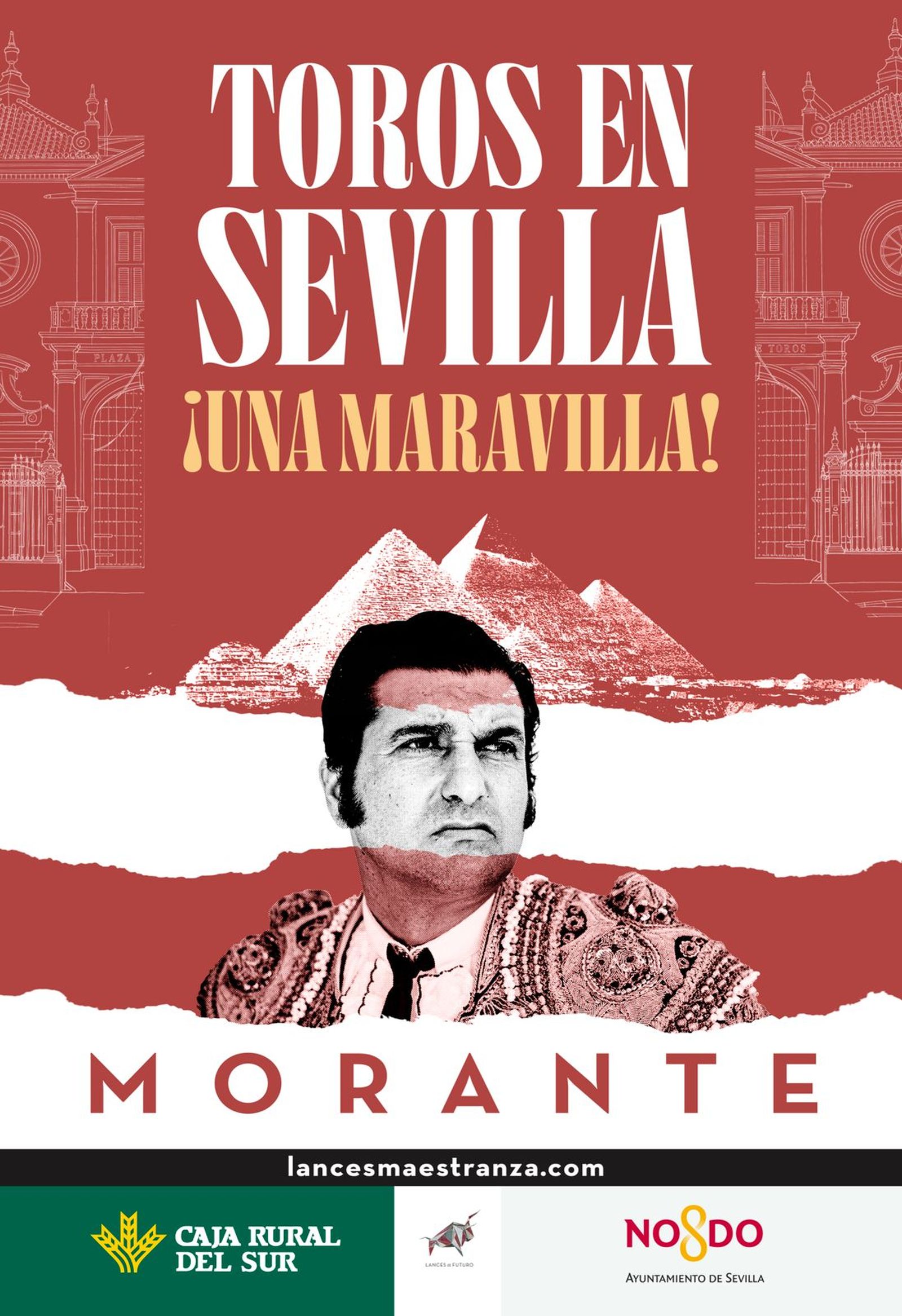 Morante es asociado a las pirámides de Egipto en la apuesta publicitaria de Lances de Futuro