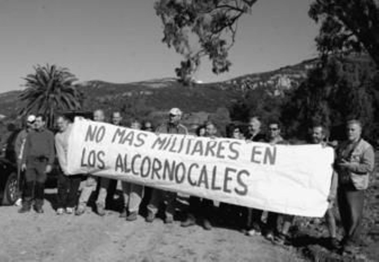 Imagen de los participantes de la IX Marcha de Protesta contra el radar militar.