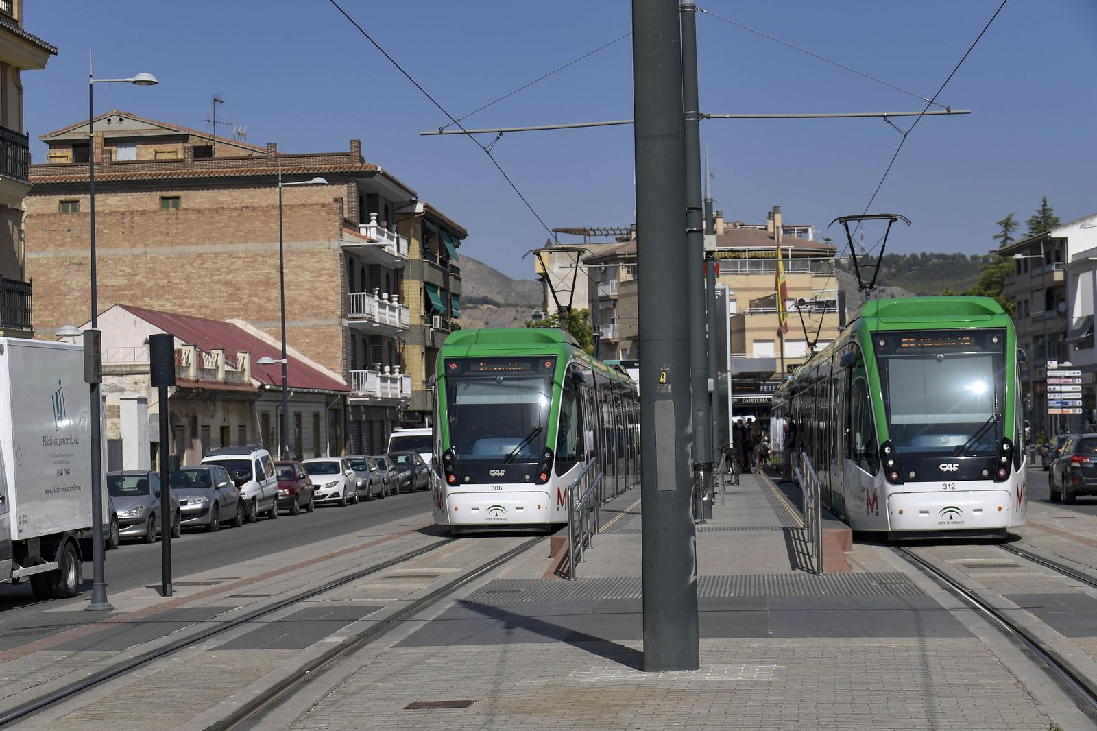 El Metro de Granada, en la cabecera de Albolote