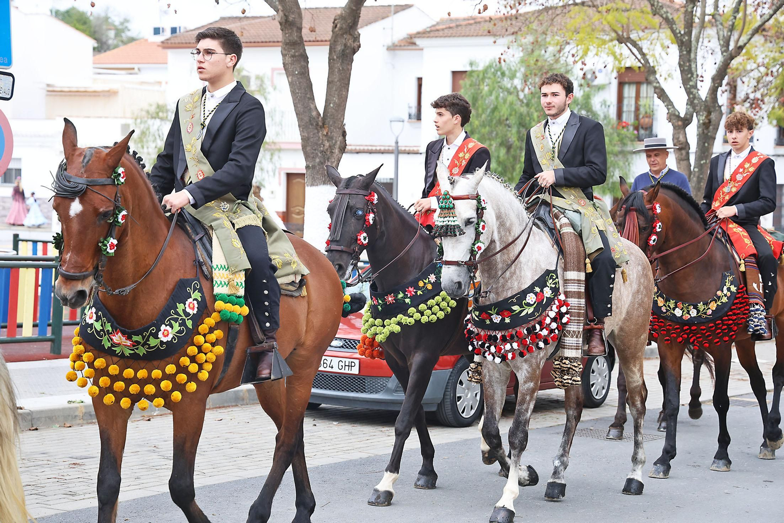 Las imágenes de la romería de San Benito Abad en el Cerro del Andévalo de Huelva