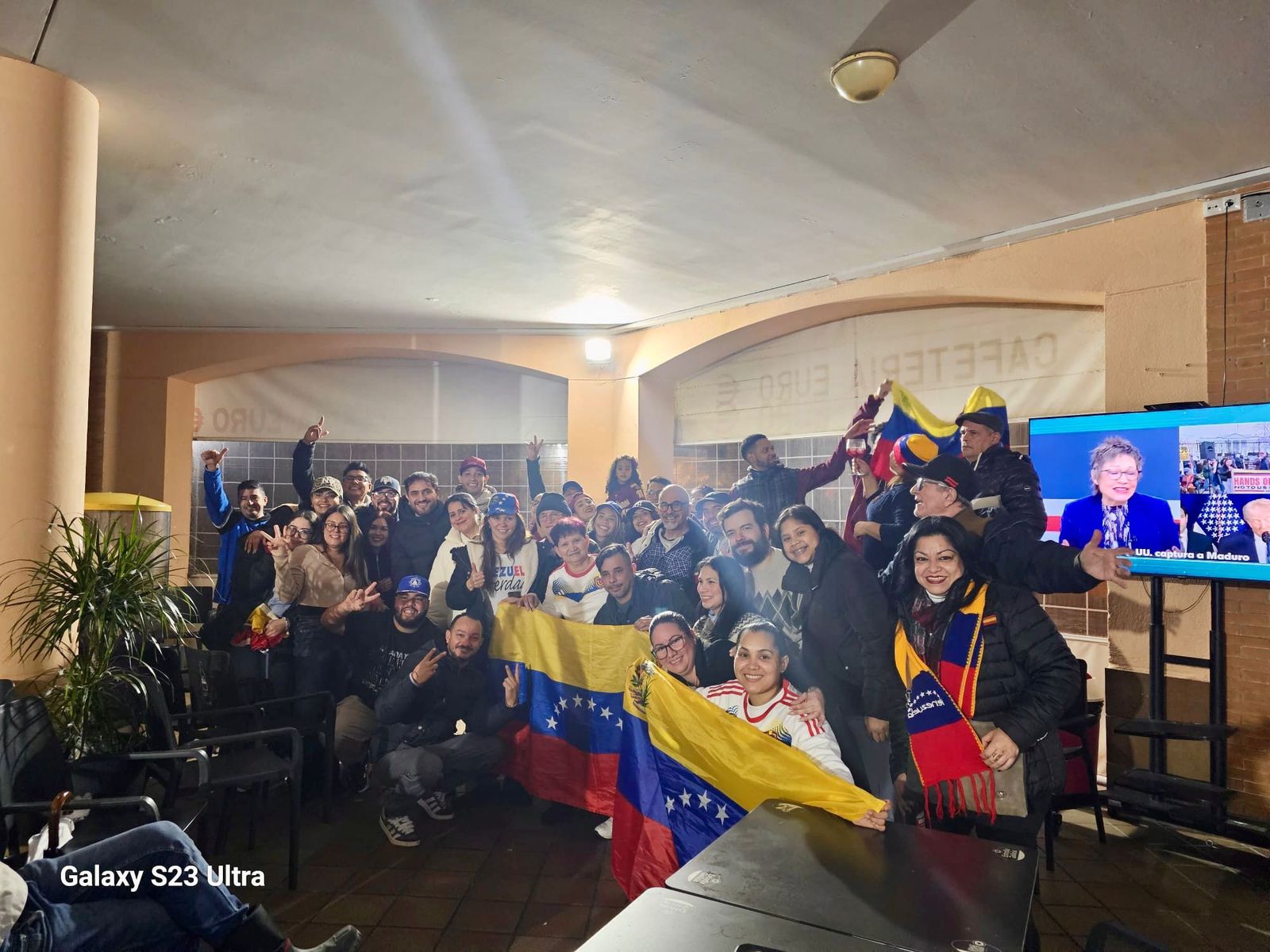 Reunión de venezolanos en Huelva.