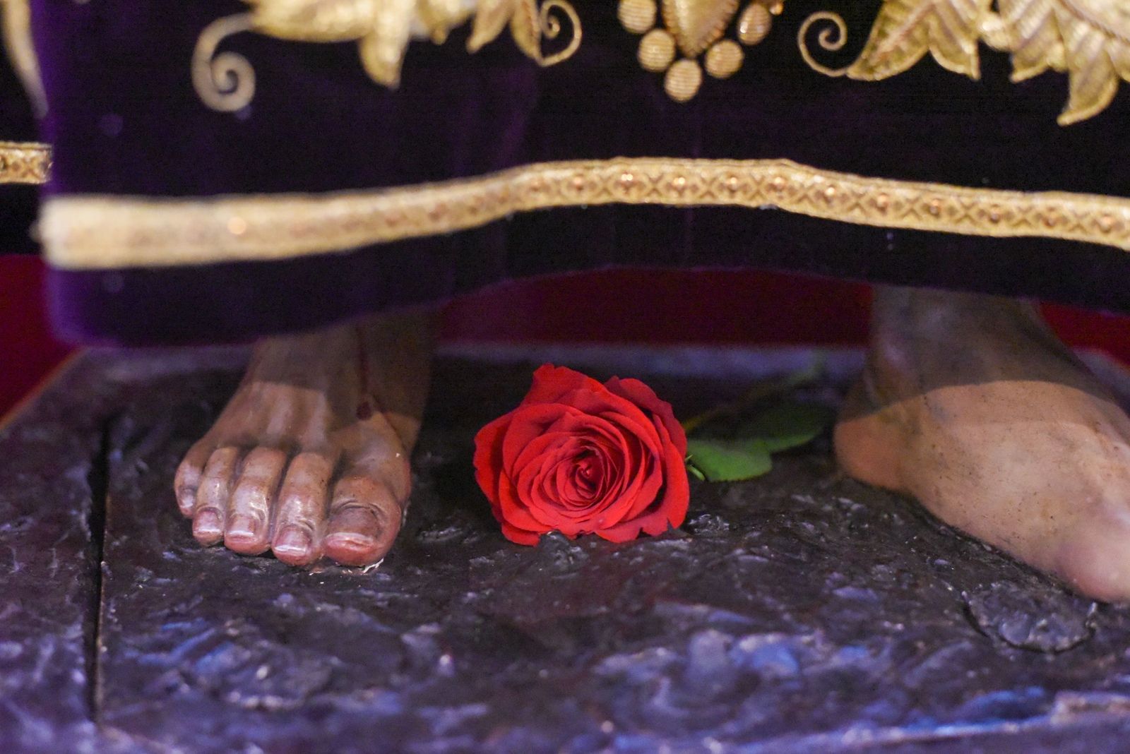 Las fotos del solemne besapiés del Señor de la Humildad y Paciencia de Córdoba