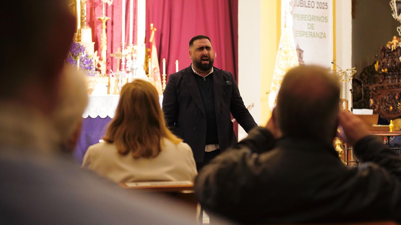 Fotos del recital de saetas de la Hermandad de la Palma y la Sociedad del Cante Grande en Algeciras