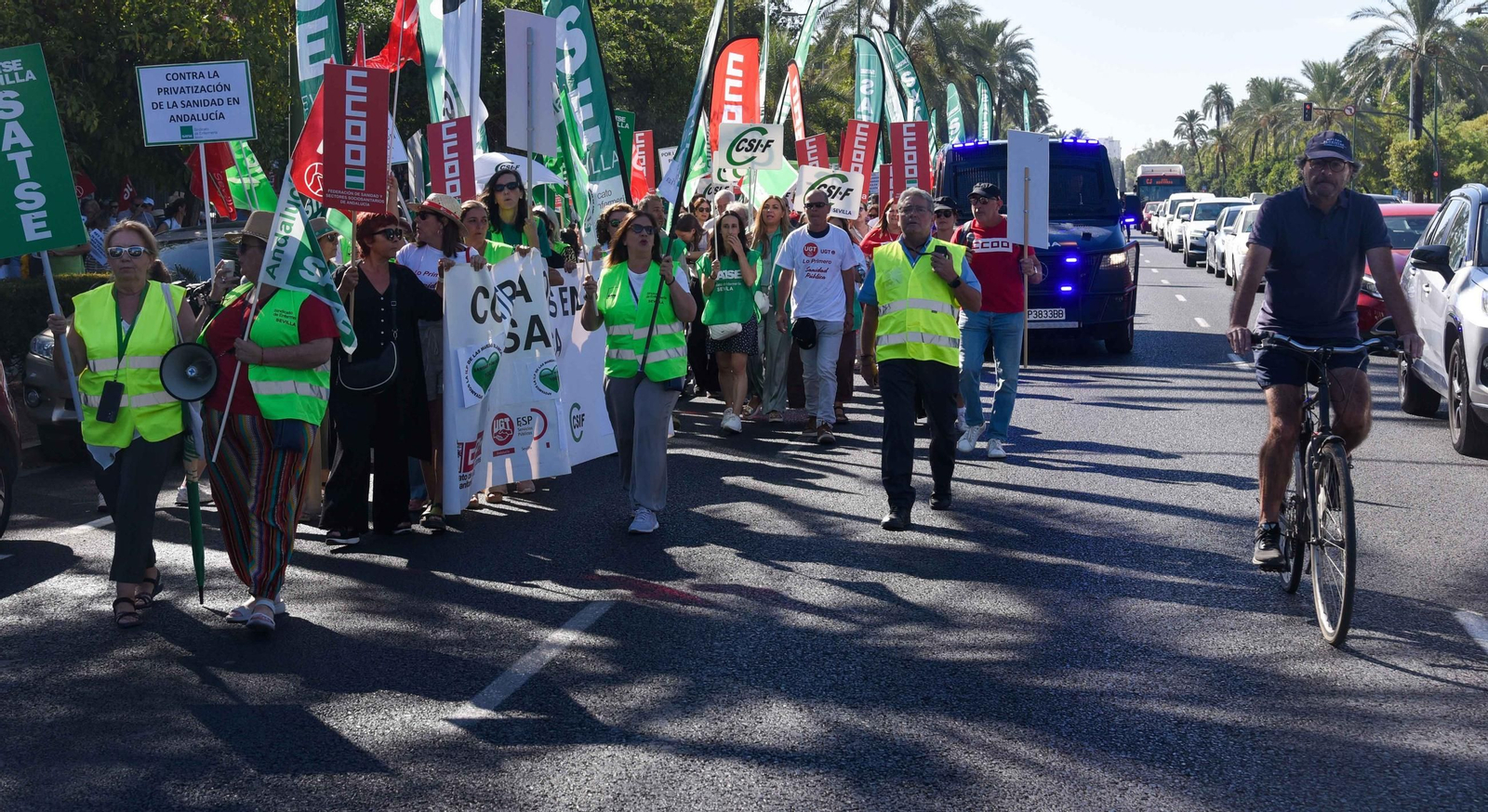 Protesta por la sanidad pública en Andalucía