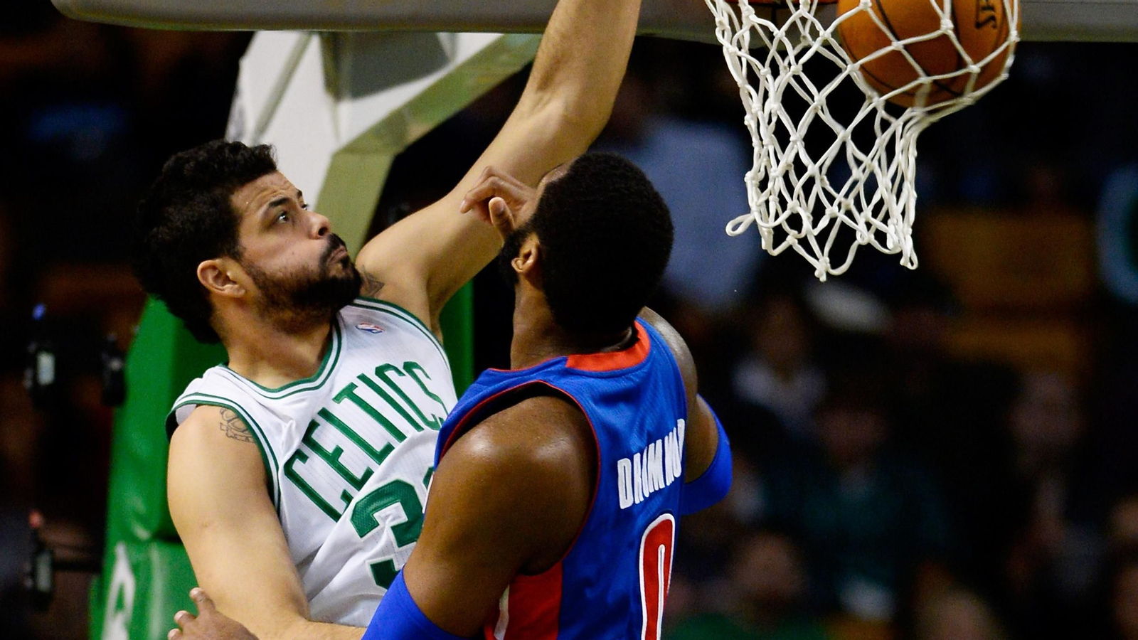 Vitor Faverani, durante un encuentro con Boston Celtics.