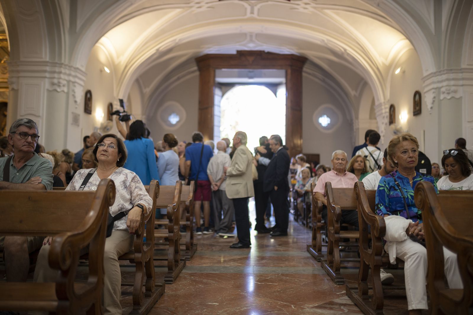 Imágenes de la salida de la Virgen de la Cinta desde la Catedral hacia el Santuario