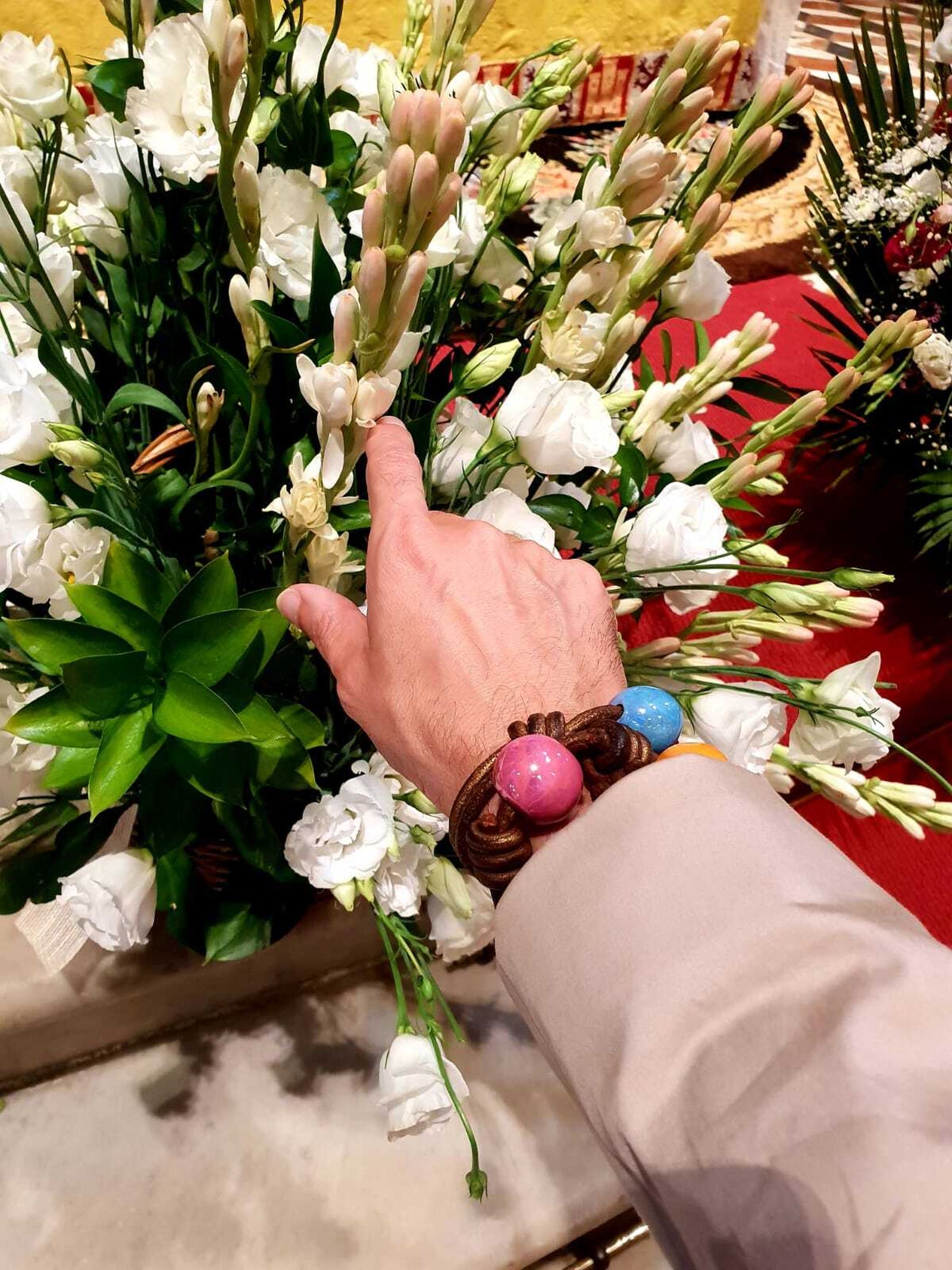 Ofrenda floral a la Virgen.