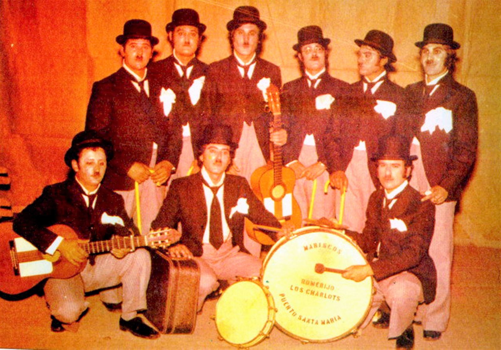 La comparsa portuense 'Los Charlots', de 1973.